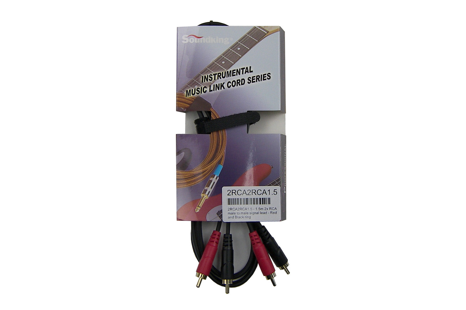 SoundKing 2RCA2RCA1.5 - 1.5m 2x RCA male to male signal lead