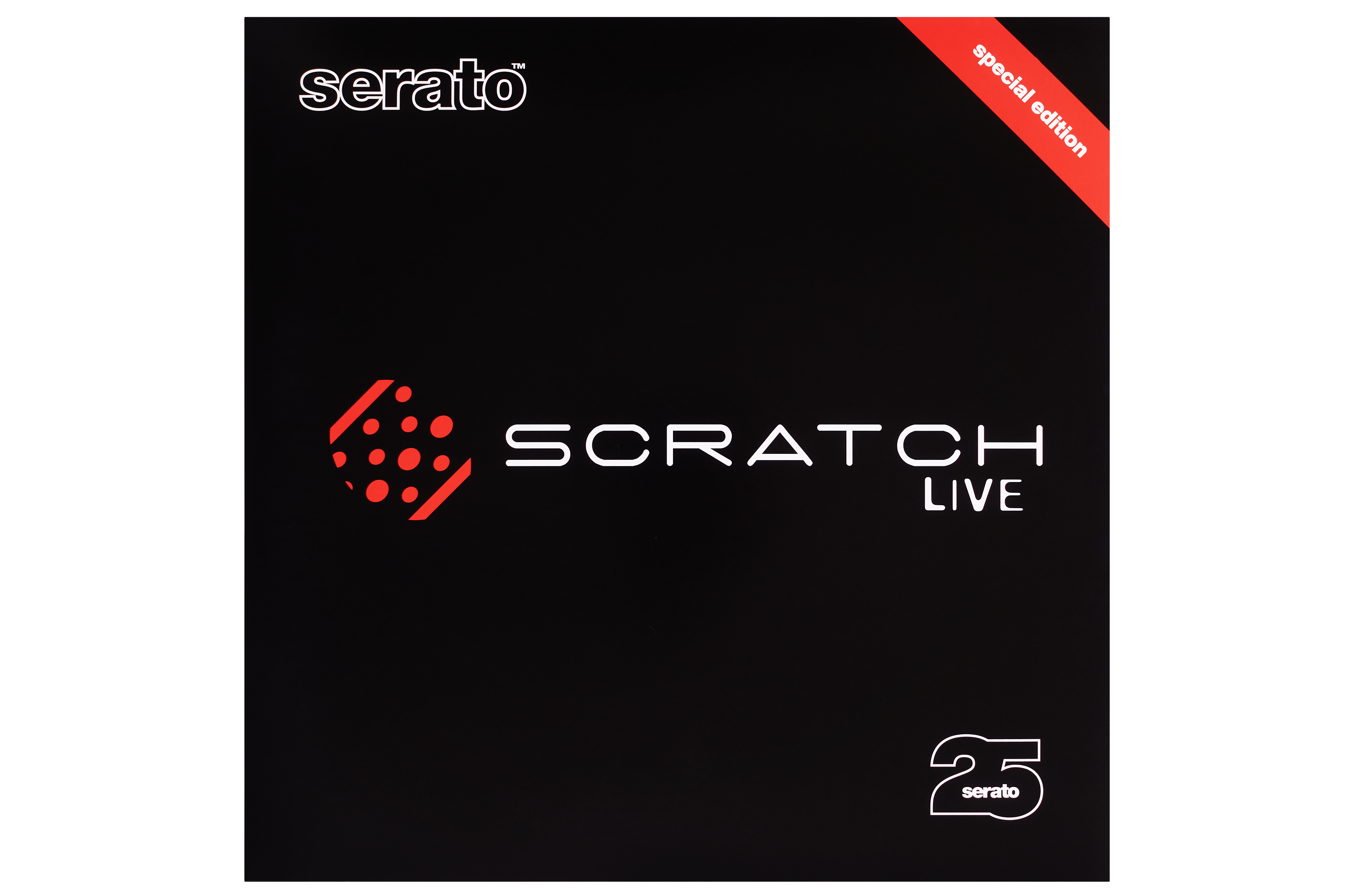 12" Transparent Red Serato Scratch Live Control Vinyl - 25th Anniversary Edition