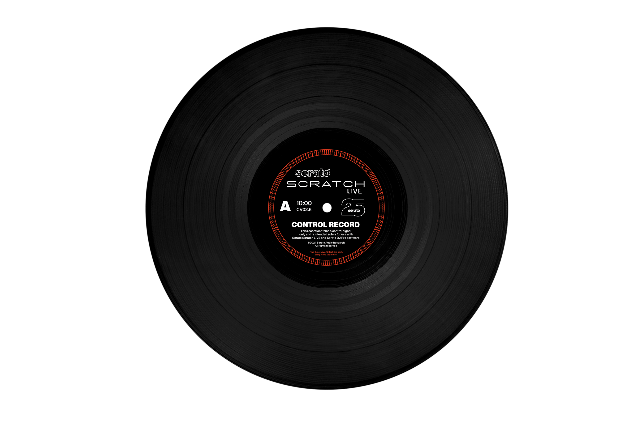 12" Black Serato Scratch Live Control Vinyl - 25th Anniversary Edition