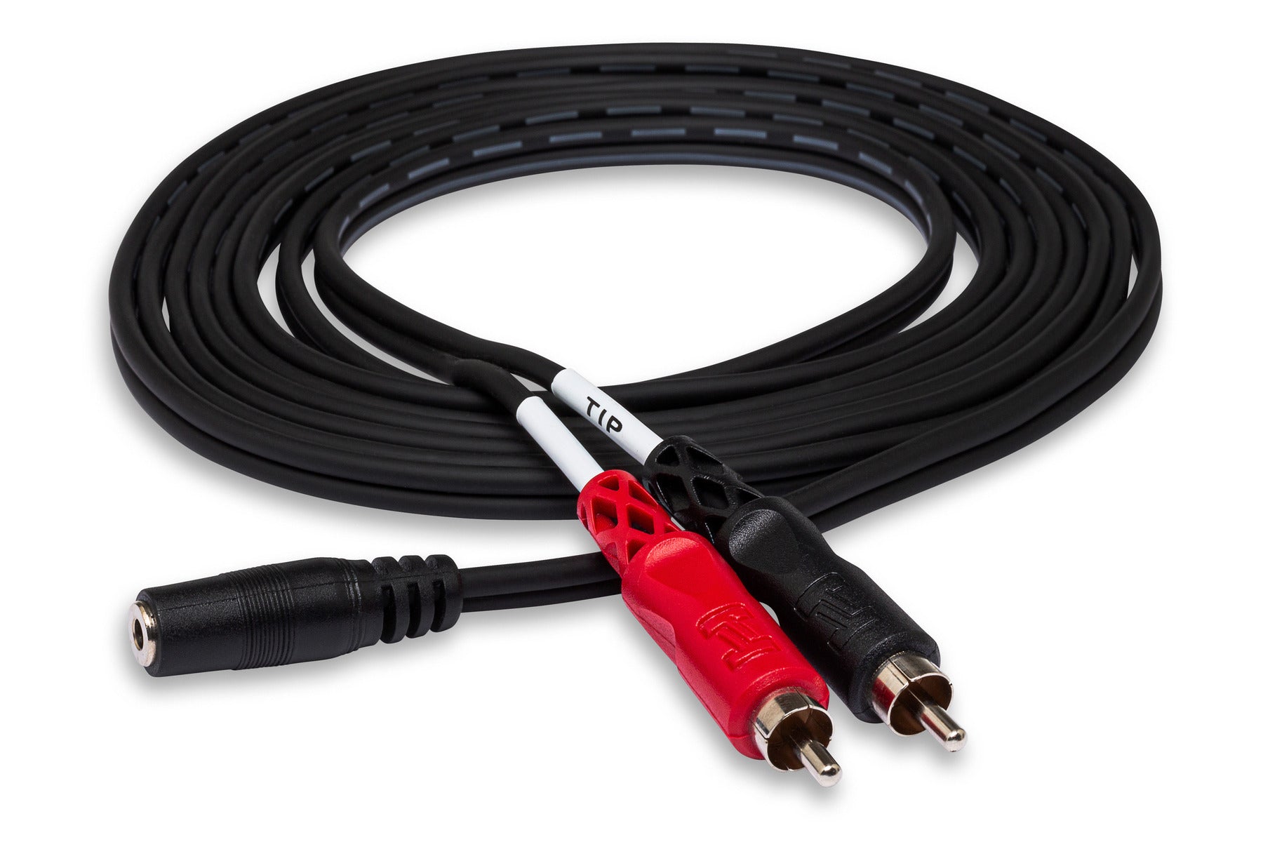 Hosa CFR210 Stereo Breakout, 3.5 Mm TRS Female To Dual RCA, 10 Ft / 3M