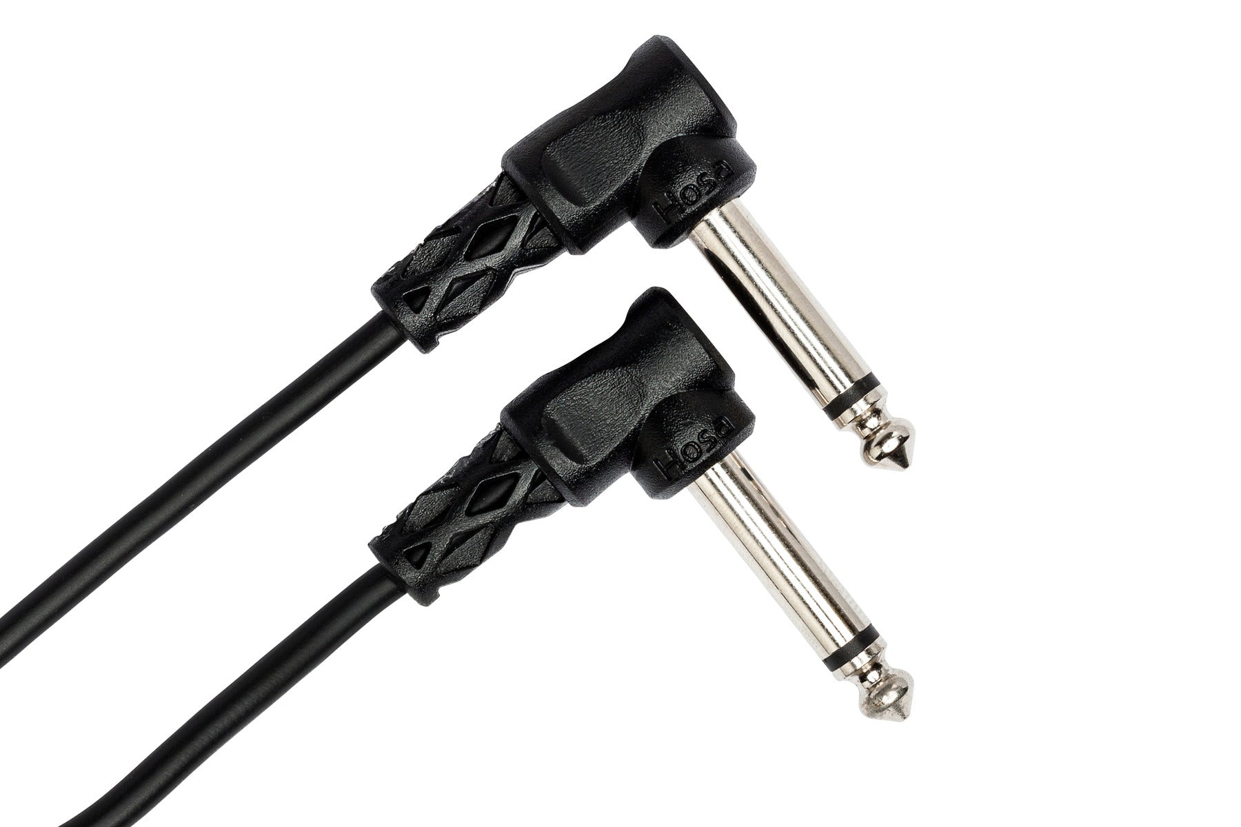 The Hosa CFS106 Guitar Patch Cable, Molded Right-Angle To Same, 6 In / 15Cm