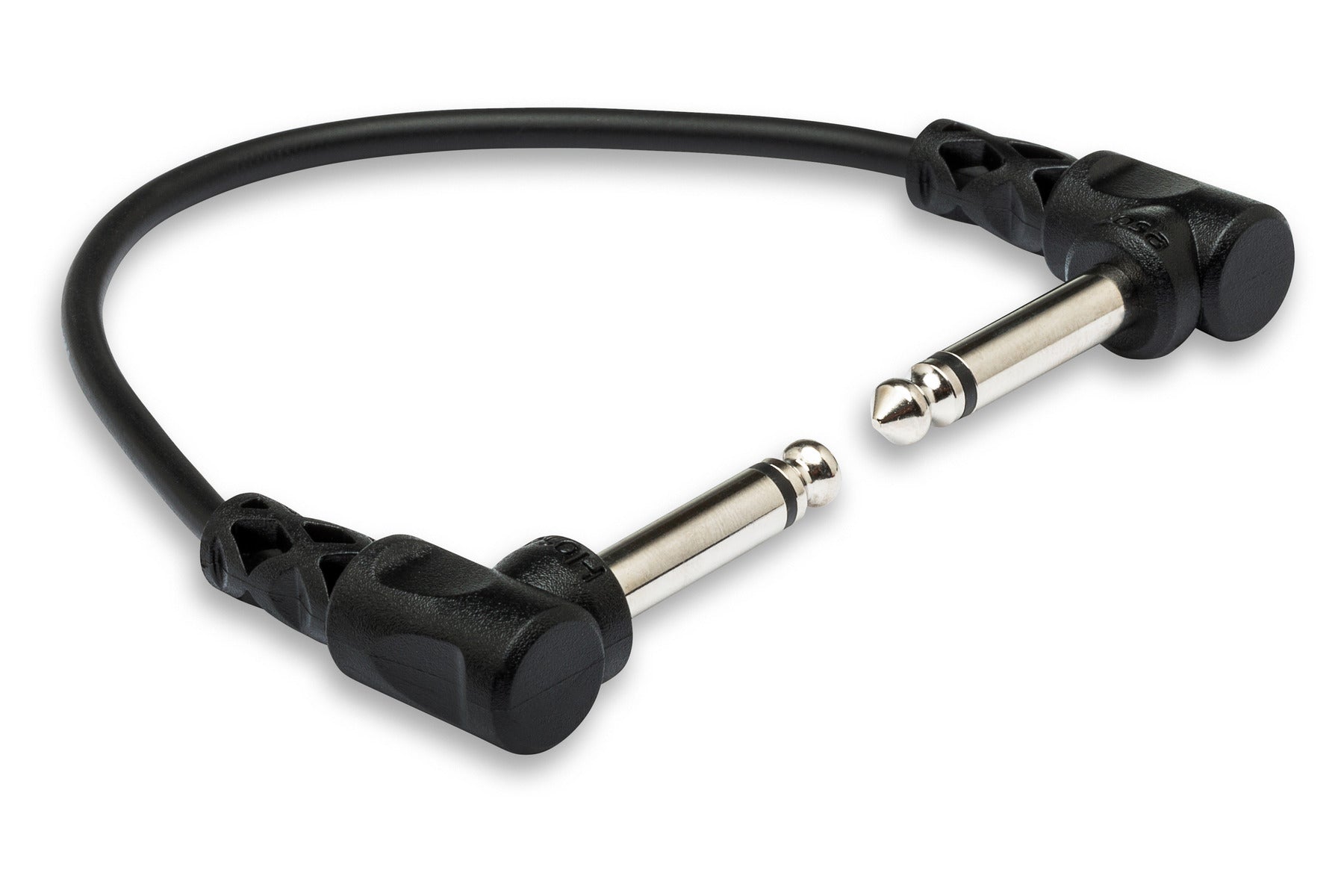 The Hosa CFS106 Guitar Patch Cable, Molded Right-Angle To Same, 6 In / 15Cm