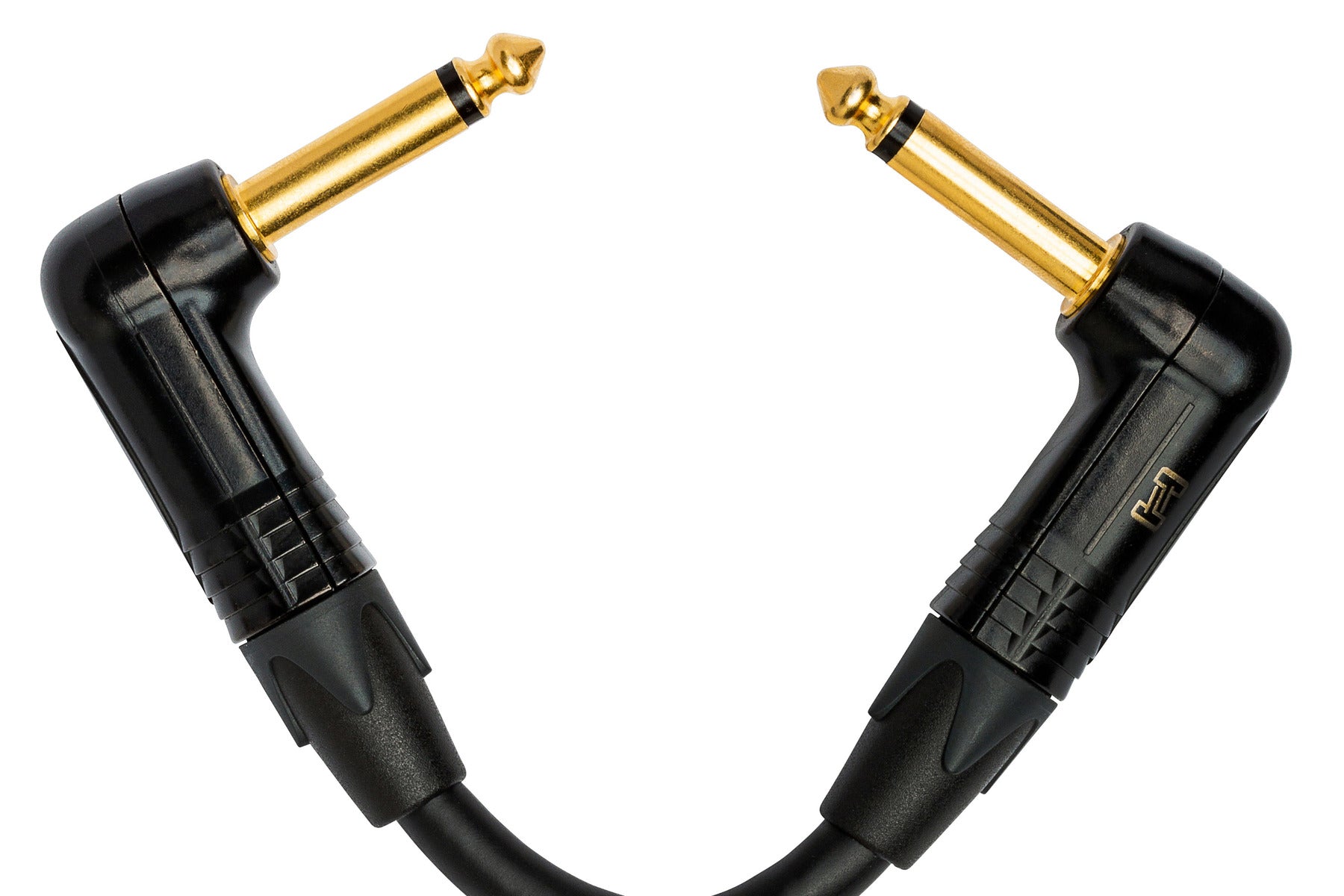 The Hosa Edge CGK001.5RR Edge Guitar Patch Cable, Neutrik Right-Angle To Same, 18 In / 45Cm