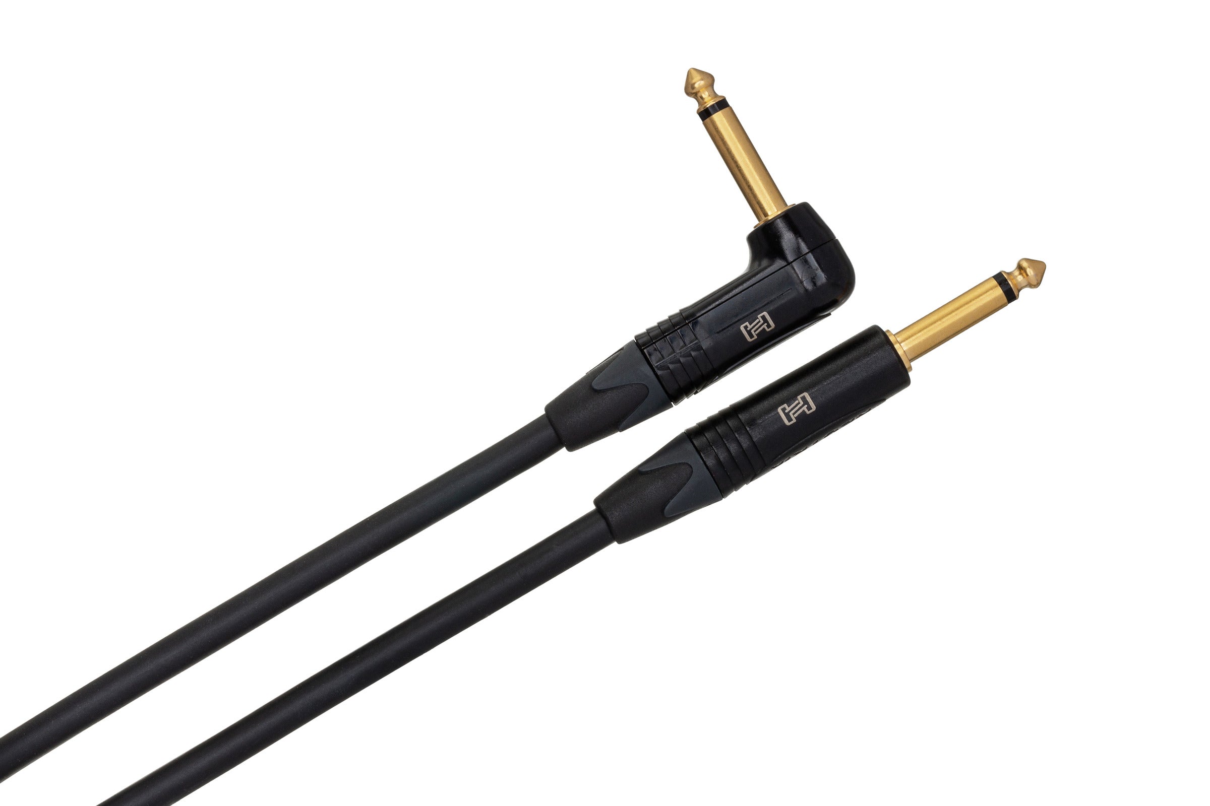 Hosa Edge CGK010R Edge Guitar Cable, Neutrik Straight To Right-Angle, 10 Ft / 3M