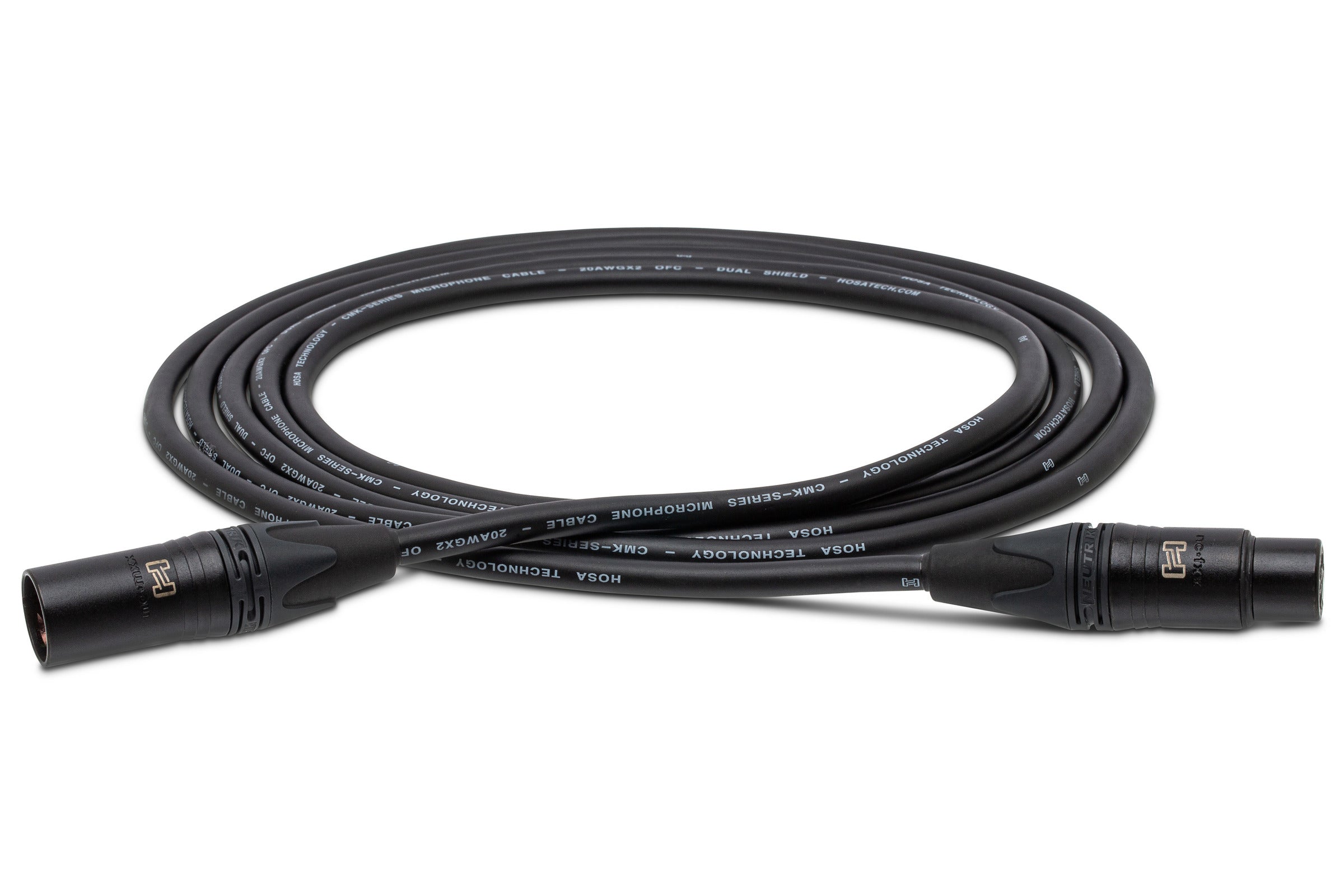 Hosa Edge CMK003AU Edge Microphone Cable, Neutrik XLR Female To XLR Male, 3 Ft / 0.9M