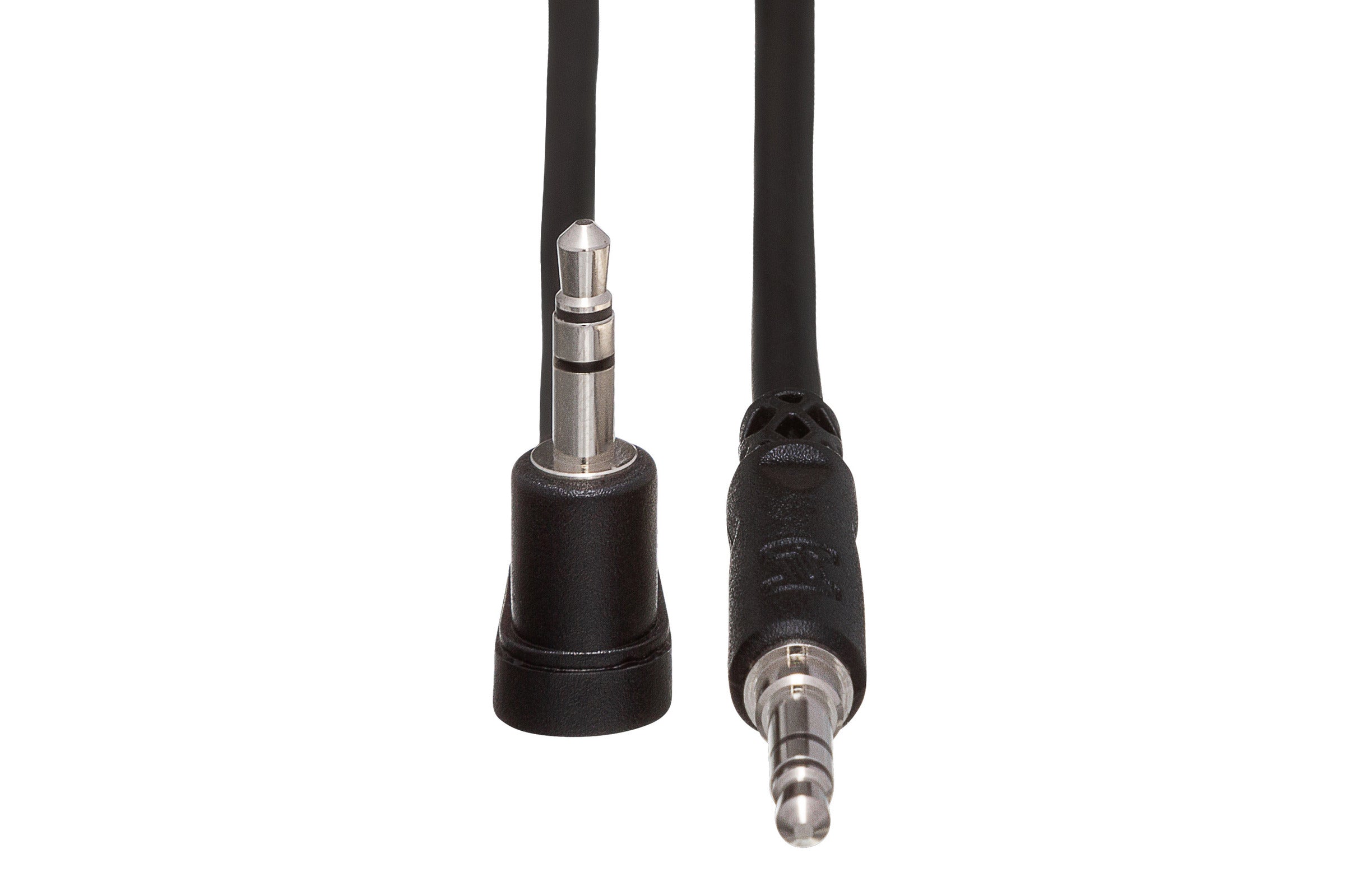 Hosa CMM110R Stereo Interconnect, 3.5 Mm TRS To Right-Angle 3.5 Mm TRS, 10 Ft / 3M