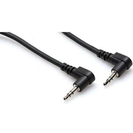 Hosa Stereo Interconnect Right-Angle 3.5mm TRS to 3.5mm TRS - CMM000RR