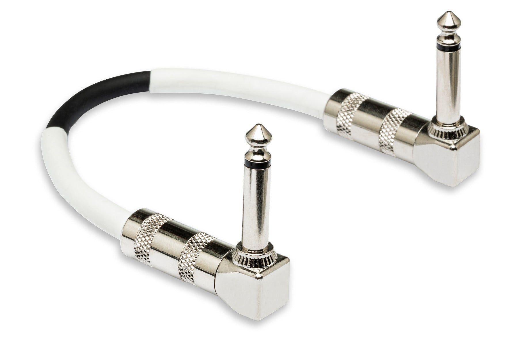 The Hosa CPE106 Guitar Patch Cable,  Right-Angle To Same, 6 In / 15Cm