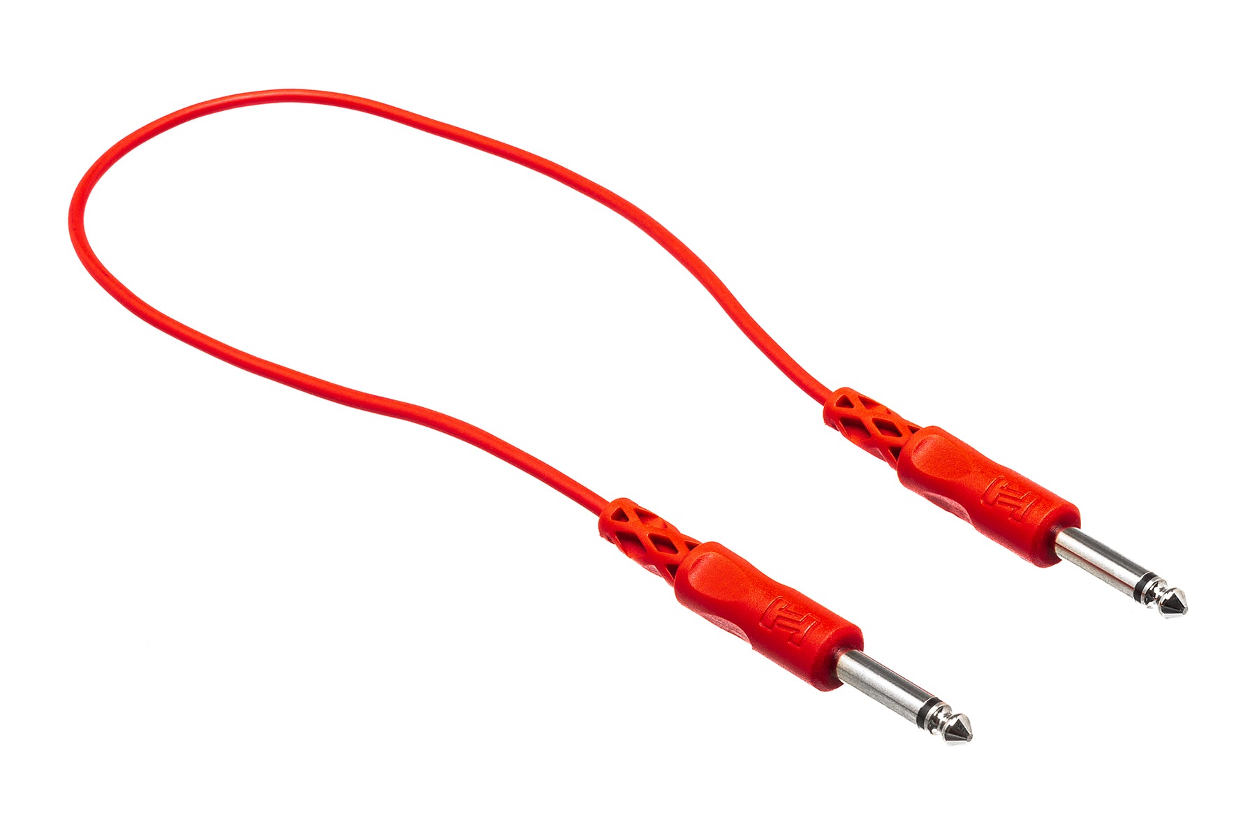 The Hosa CPP830 Unbalanced Patch Cables, 1/4 In TS To Same, 1 Ft / 0.3M