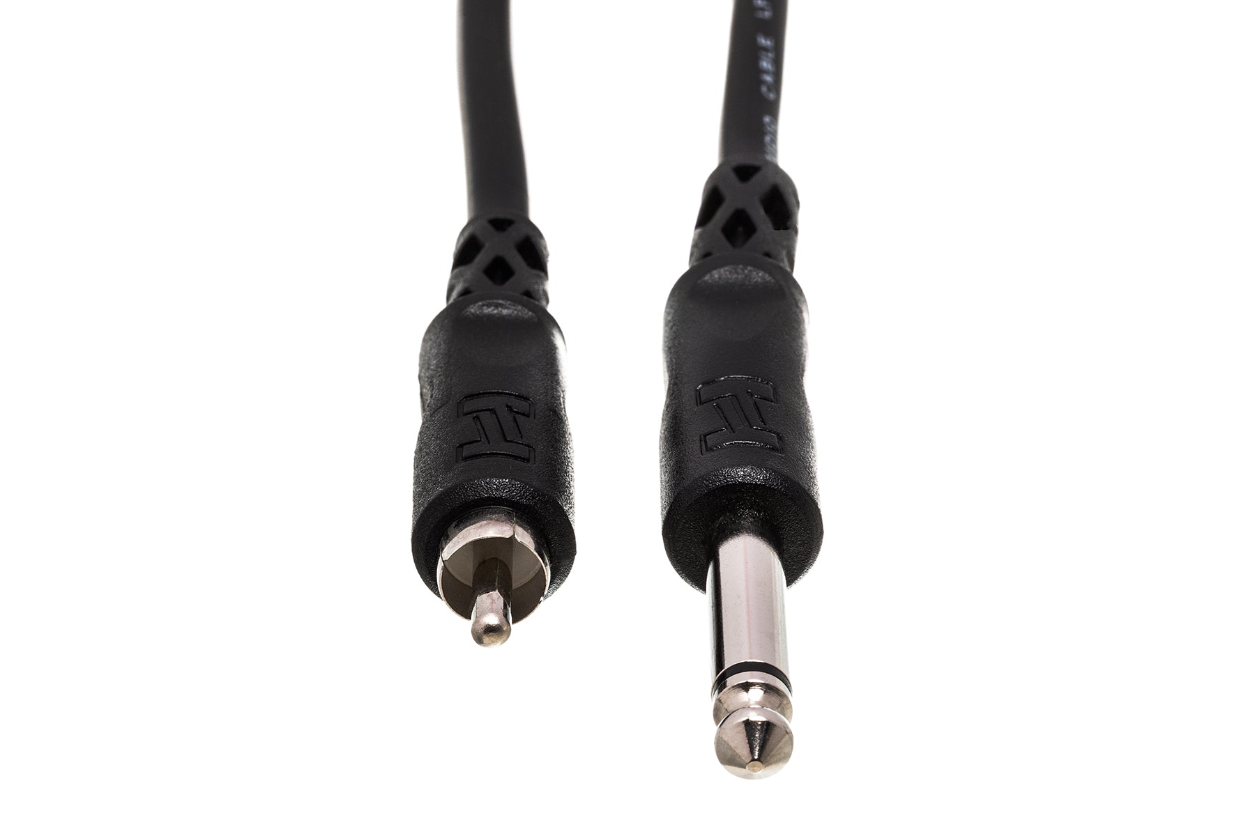 Hosa CPR103 Unbalanced Interconnect, 1/4 In TS To RCA, 3 Ft / 0.9M