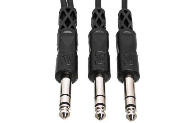 Hosa Y Cable 1/4 in TRS to Dual 1/4 in TRS - CYS100