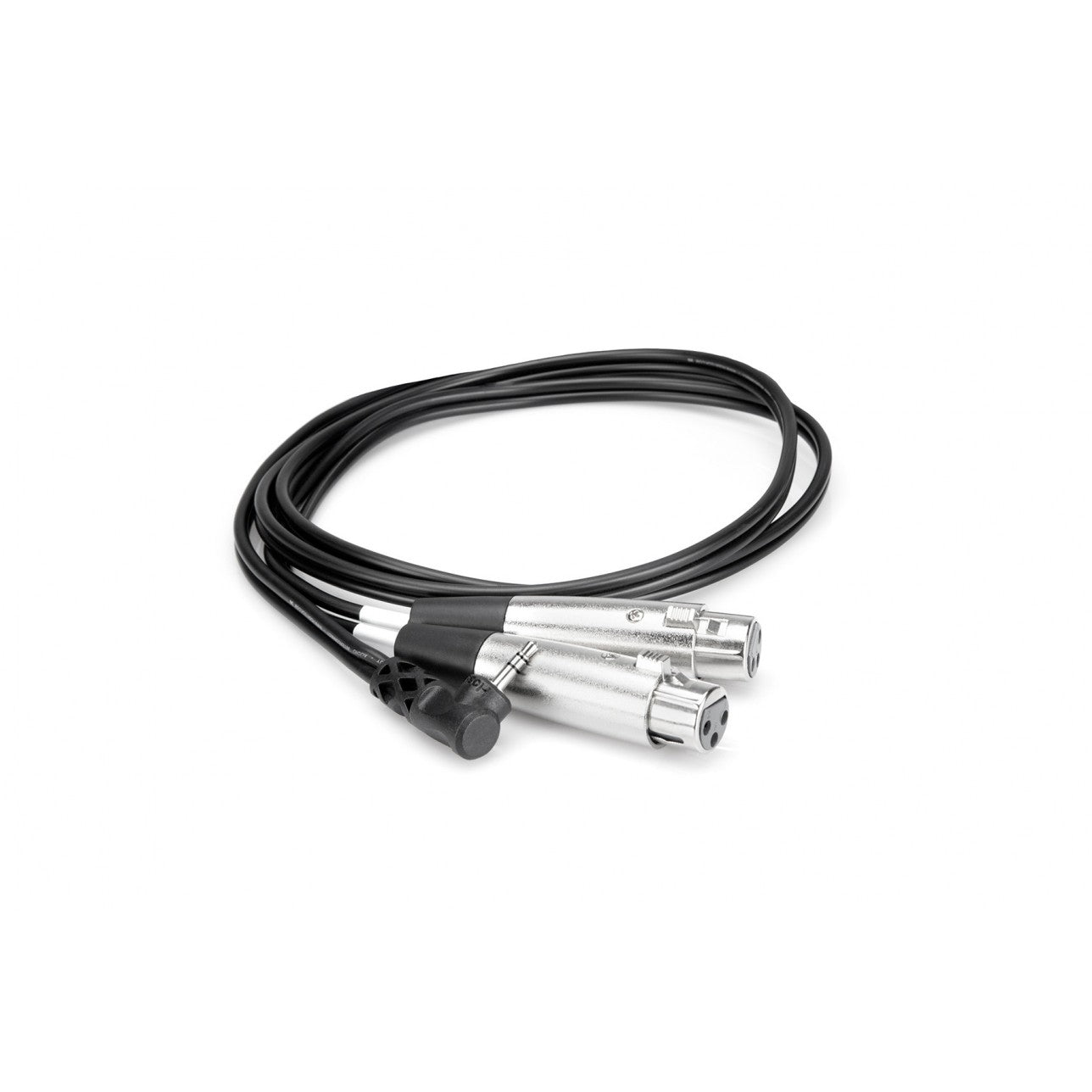 Hosa Microphone Cable, Dual XLR3F to Right-angle 3.5 mm TRS, - CYX-400F