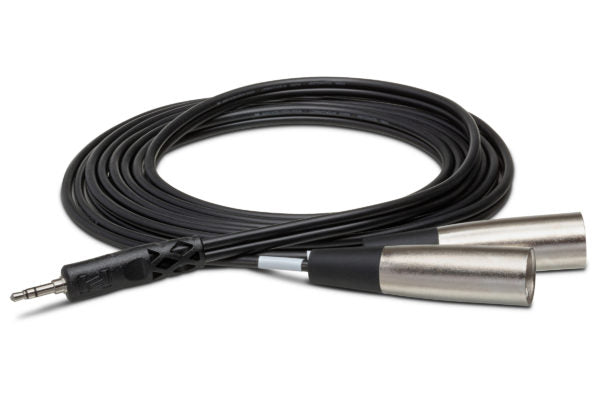 Hosa Stereo Breakout 3.5mm TRS to Dual XLR male - CYX400M