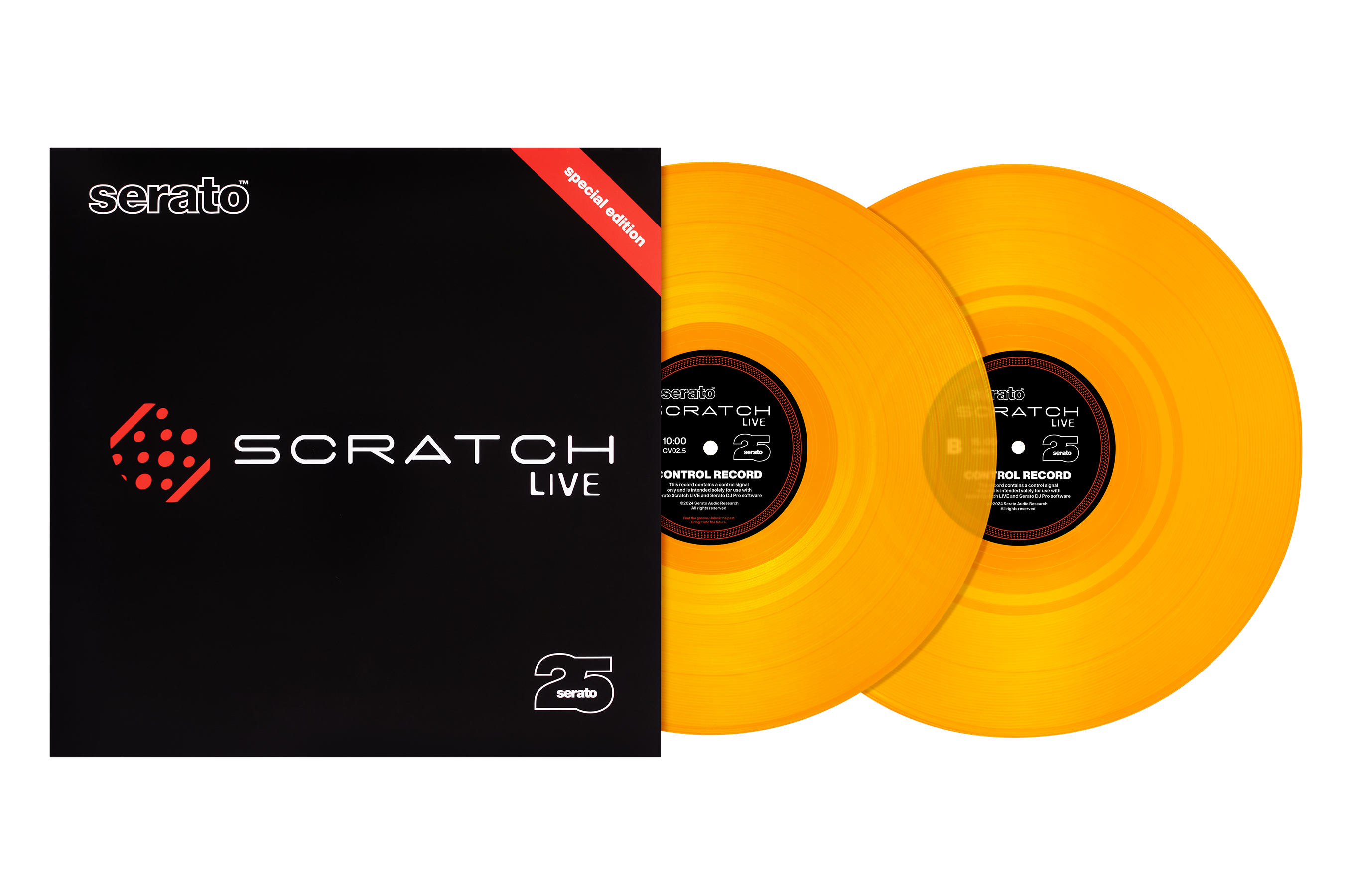 12" Yellow Serato Scratch Live Control Vinyl - 25th Anniversary Edition