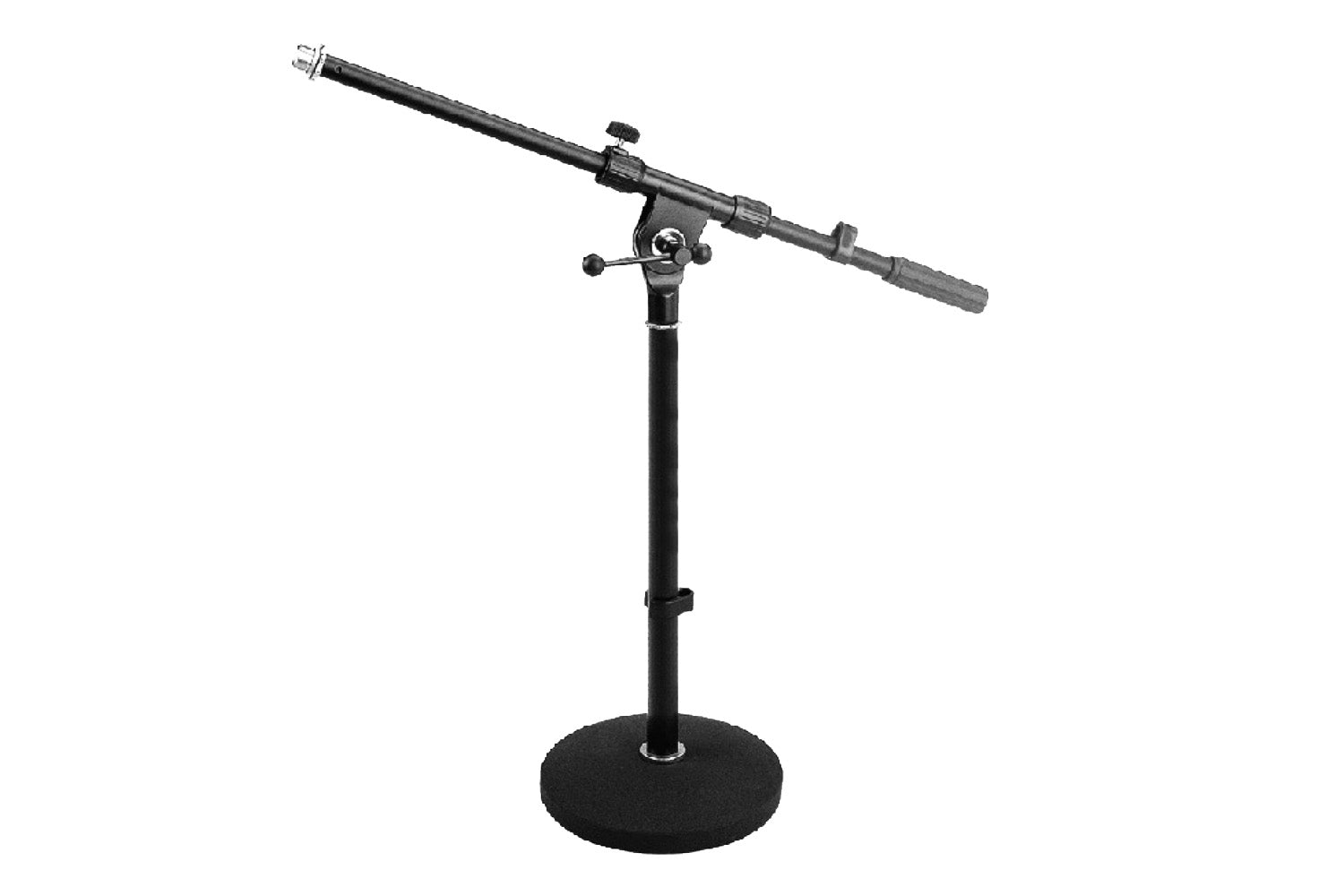 SoundKing DD032B - Mini Round Base Floor Microphone Stand with telescopic boom