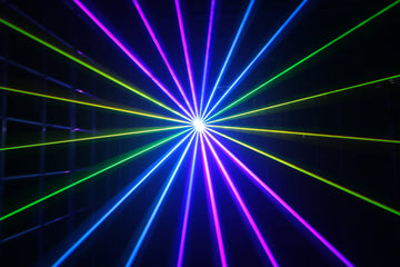 Event Lighting Lite EL5000RGBPRO - 5W RGB Animation Laser. ILDA, RJ45, 30K Scanner - Road case included