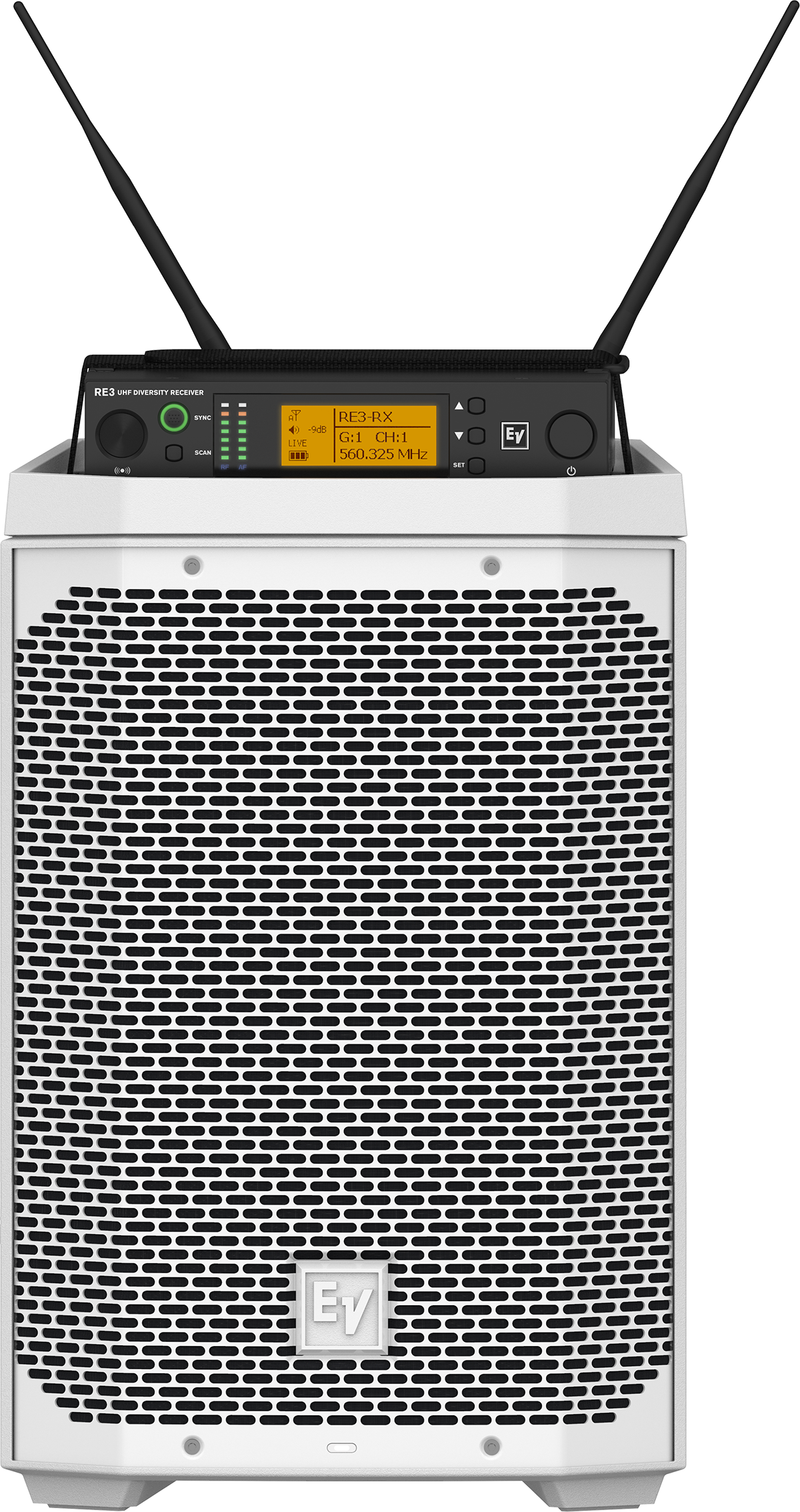 Electro-Voice EVERSE 8 WHITE  – Weatherised Battery-Powered Speaker w/Bluetooth Audio & Control