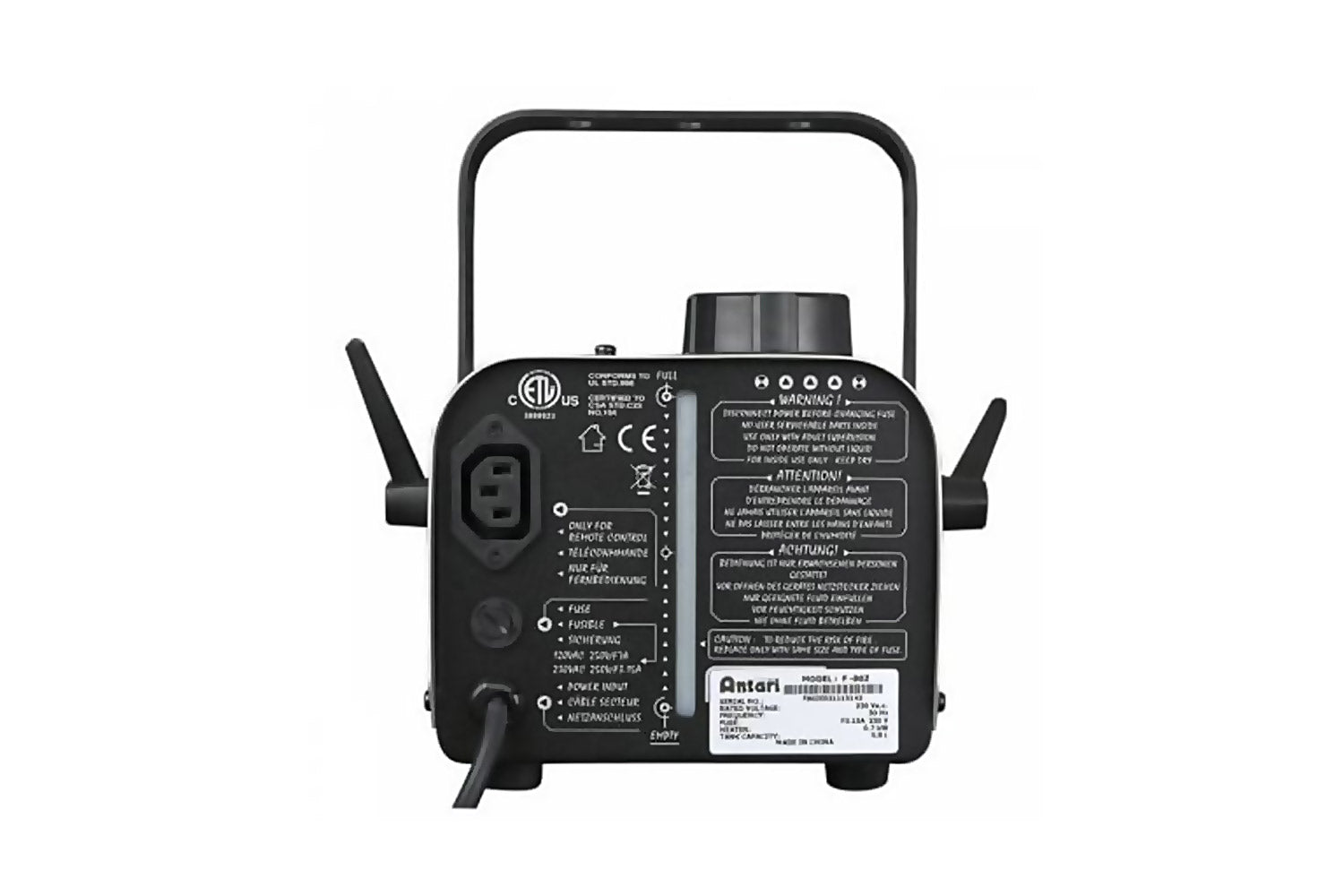 Antari F80Z - 700W Mini Fog Machine with wired remote control