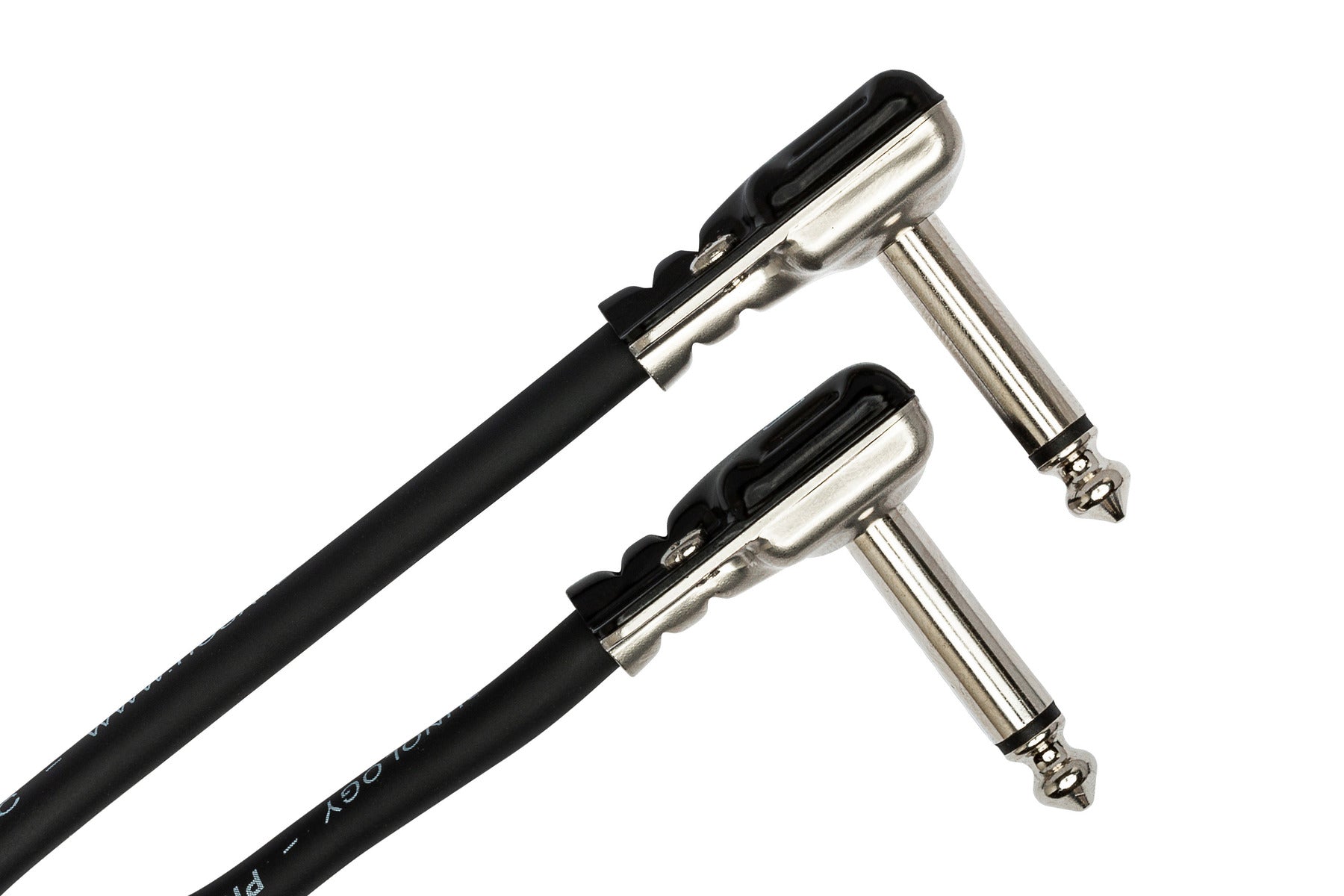 Hosa Pro HGFP001 Pro Guitar Patch Cable, Rean Low-Profile Right-Angle To Same, 12 In / 30Cm