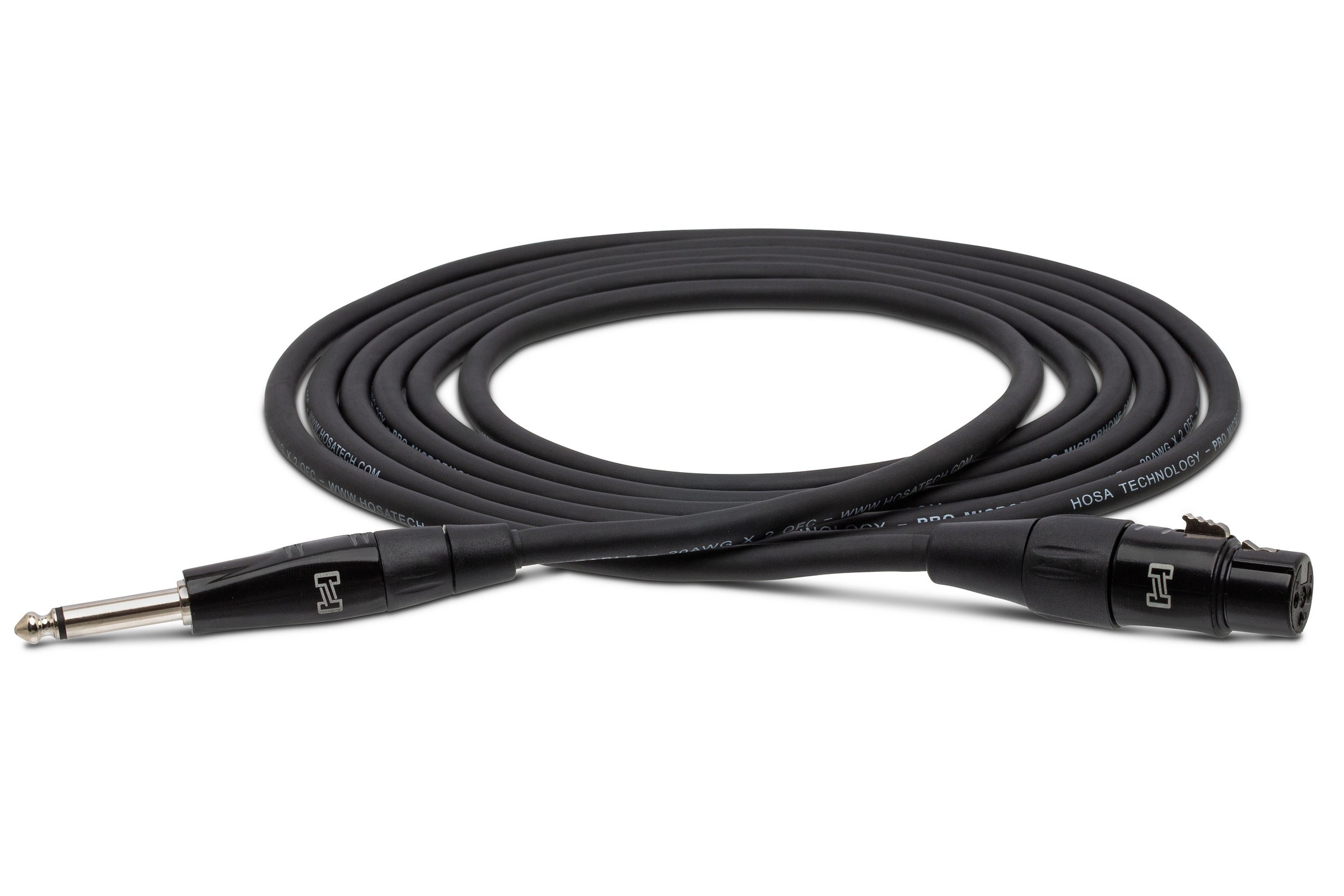 Hosa Pro HMIC010Hz Pro Microphone Cable, Rean XLR Female To 1/4 In Ts, 10 Ft / 3M