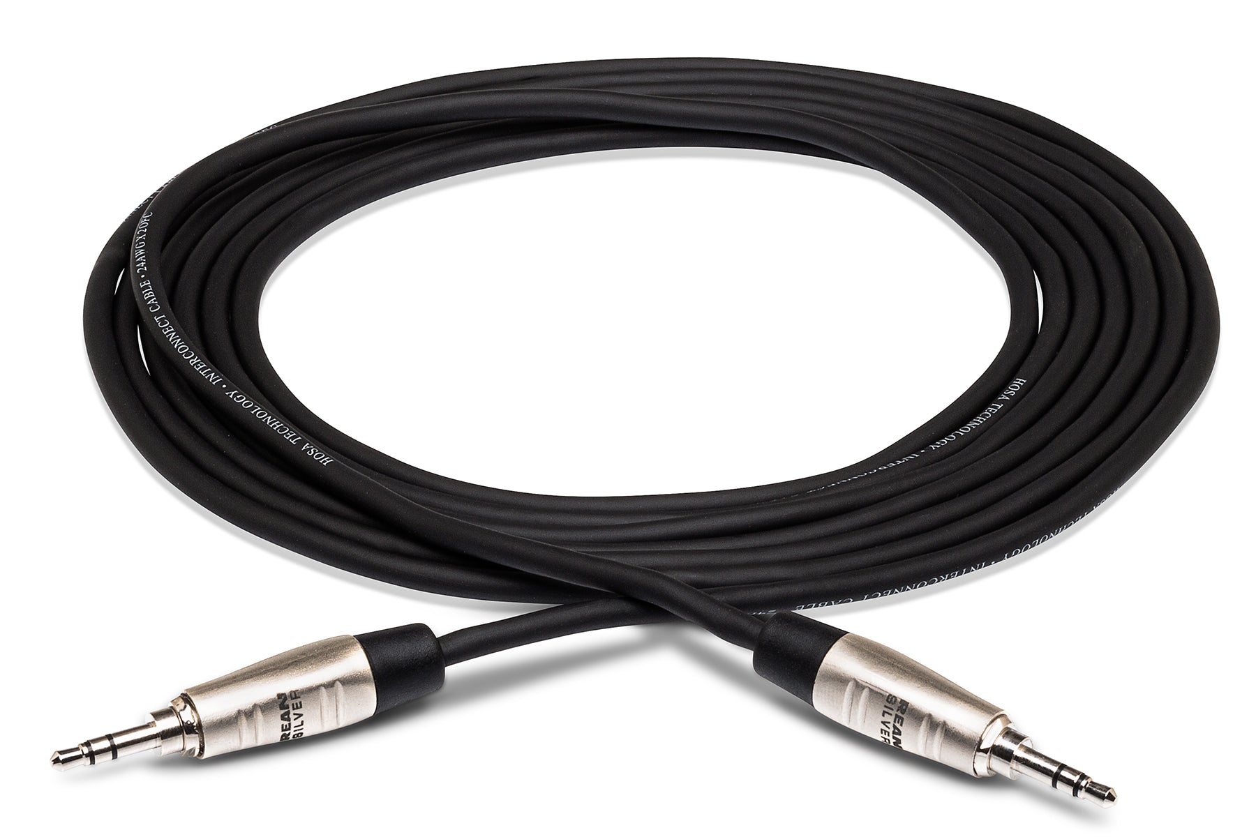 Hosa Pro HMM005 Pro Stereo Interconnect, Rean 3.5 Mm TRS To Same, 5 Ft / 1.5M