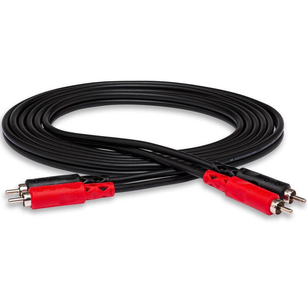 Hosa CRA201 Stereo Interconnect, Dual RCA To RCA, 1 M