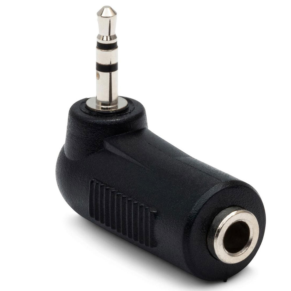 Hosa GMP467 Right-Angle Adapter, 3.5 Mm TRS To 2.5 Mm TRS