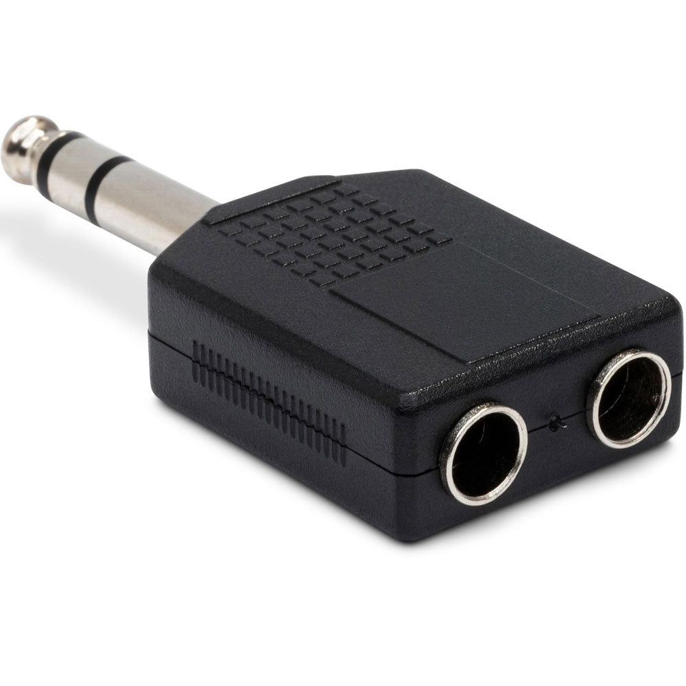 Hosa GPP359 Adapter, Dual 1/4 In TRS To 1/4 In TRS