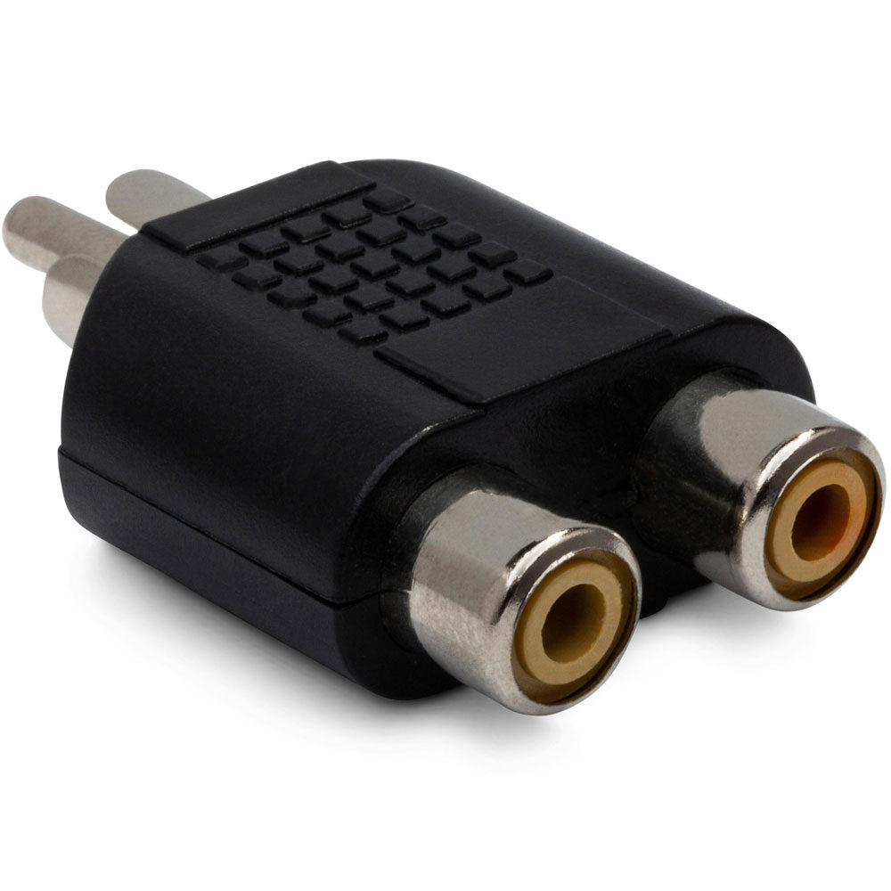 Hosa GRF398 Adapter, Dual RCA To RCA