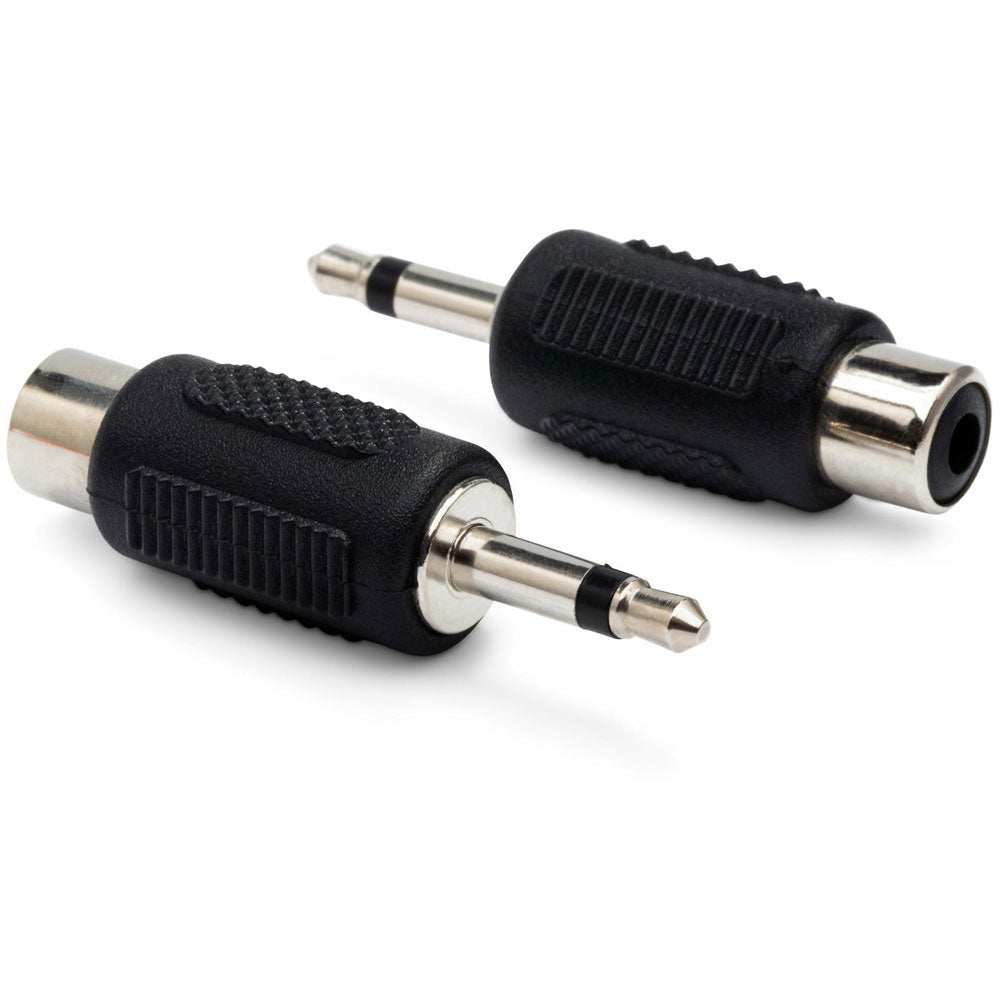 Hosa GRM114 Adapters, RCA To 3.5 Mm TS, 2 Pc