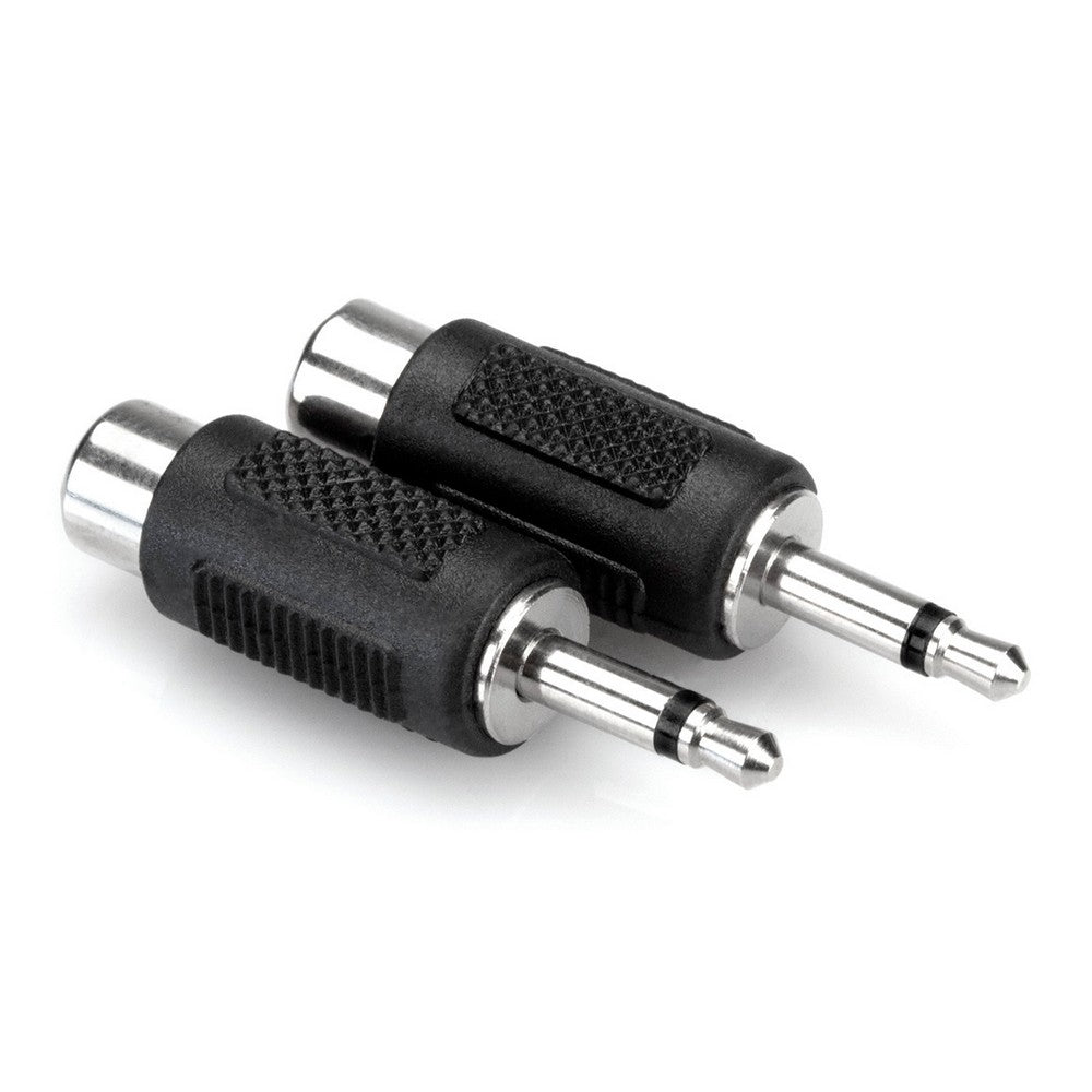 Hosa GRM114 Adapters, RCA To 3.5 Mm TS, 2 Pc