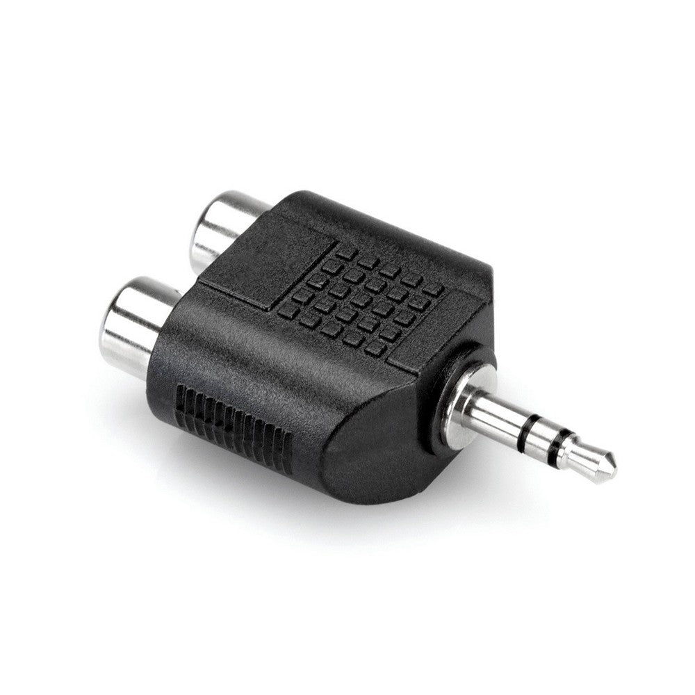 Hosa GRM193 Adapter, Dual RCA To 3.5 Mm TRS