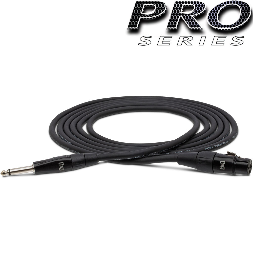 Hosa Pro HMIC005Hz Pro Microphone Cable, Rean XLR Female To 1/4 In Ts, 5 Ft