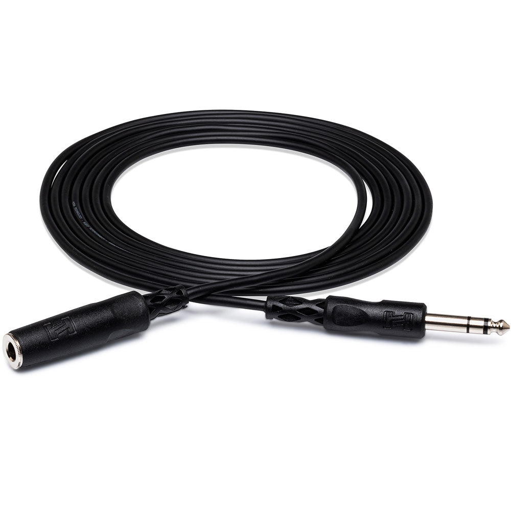 Hosa HPE310 Headphone Extension Cable, 1/4 In TRS To 1/4 In TRS, 10 Ft / 3M