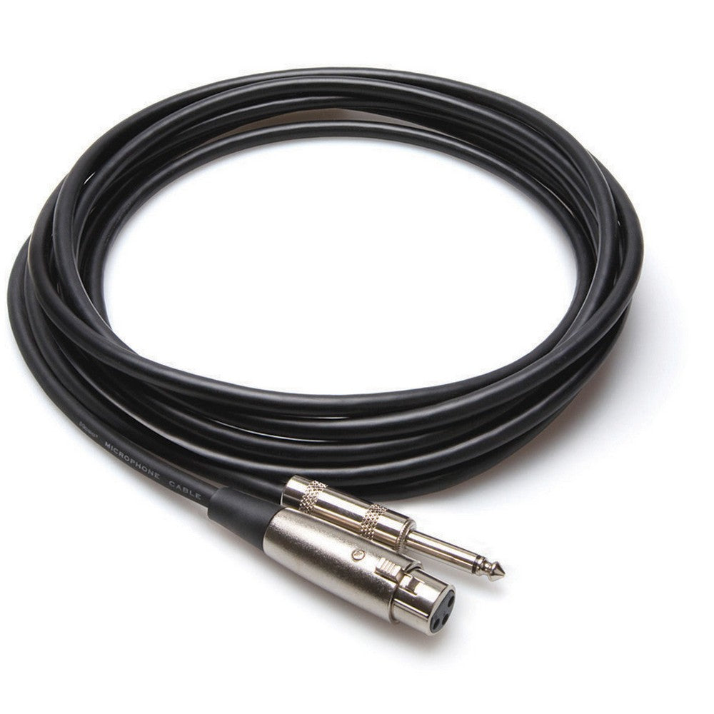 Hosa MCH105 Microphone Cable, XLR Female To 1/4 In Ts, 5 Ft / 1.5M