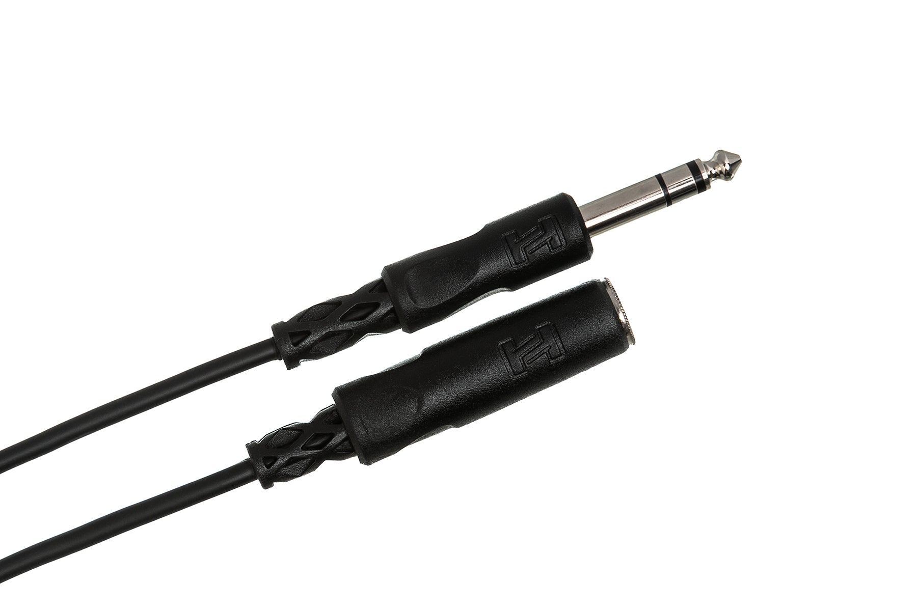 Hosa HPE325C Spring Headphone Extension Cable, 1/4 In TRS To 1/4 In TRS, 25 Ft / 7.6M