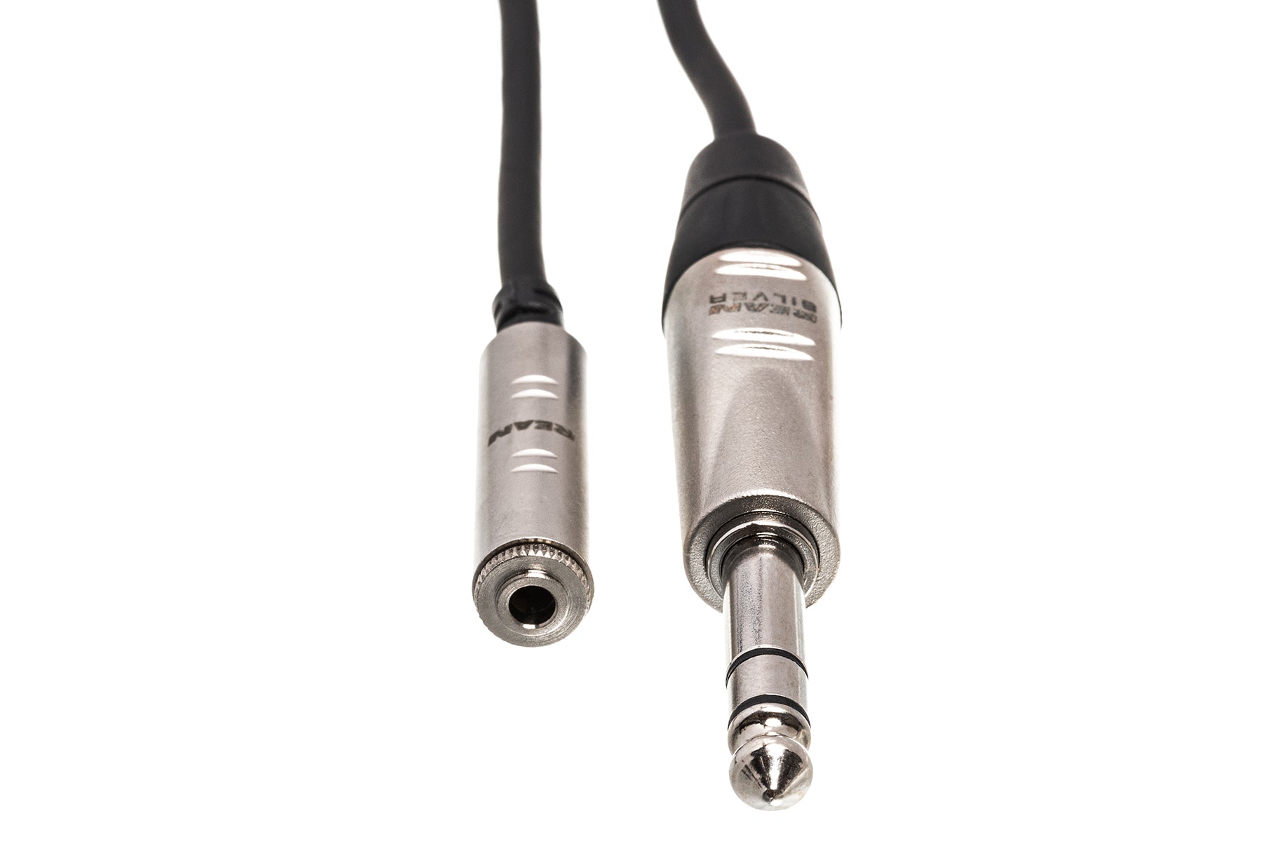 Hosa Pro HXMS005 Pro Headphone Adapter Cable, Rean 3.5 Mm TRS To 1/4 In TRS, 5 Ft / 1.5M