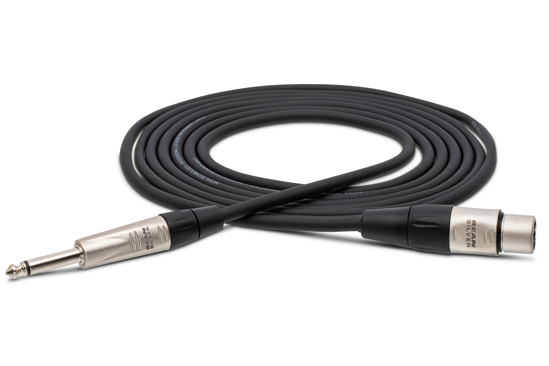 Hosa Pro HXP020 Pro Unbalanced Interconnect, Rean XLR Female To 1/4 In TS, 20 Ft / 6M