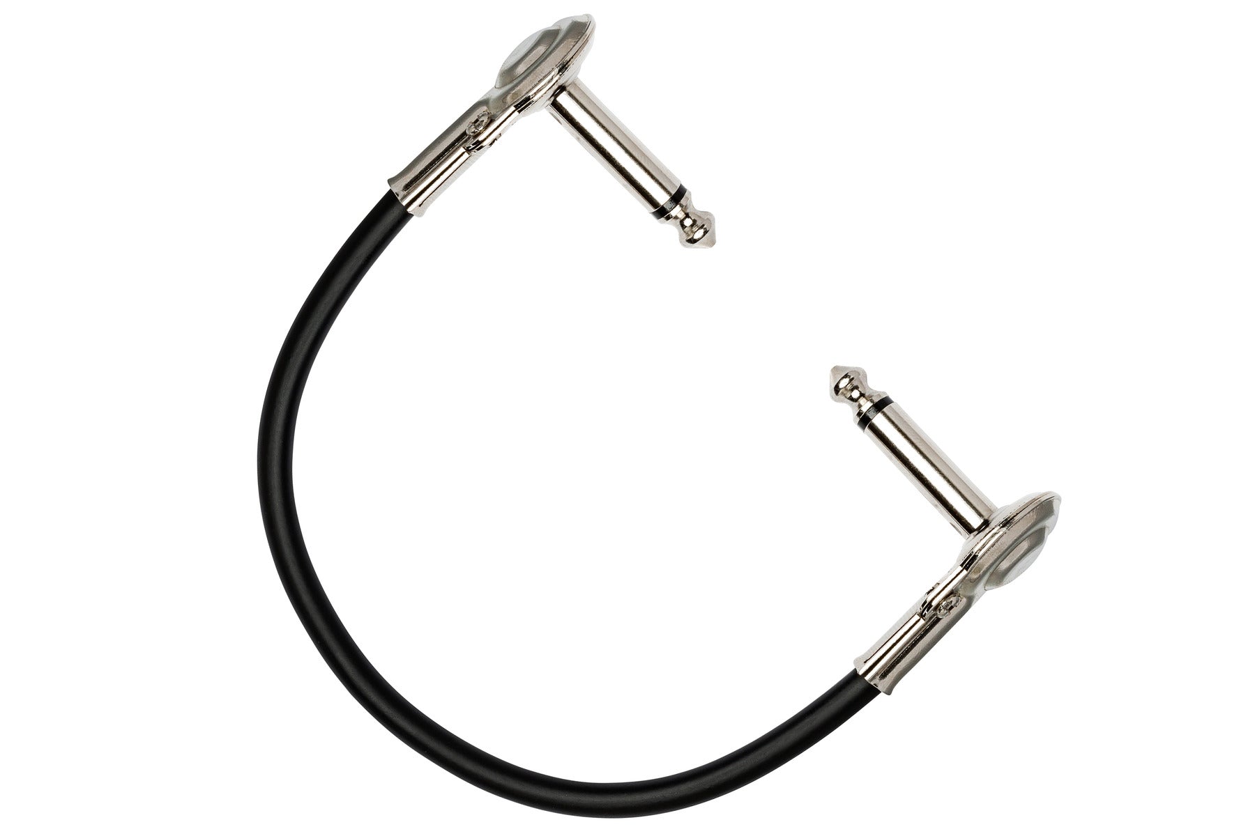 The Hosa IRG100.5 Guitar Patch Cable, Low-Profile Right-Angle To Same, 6 In / 15Cm