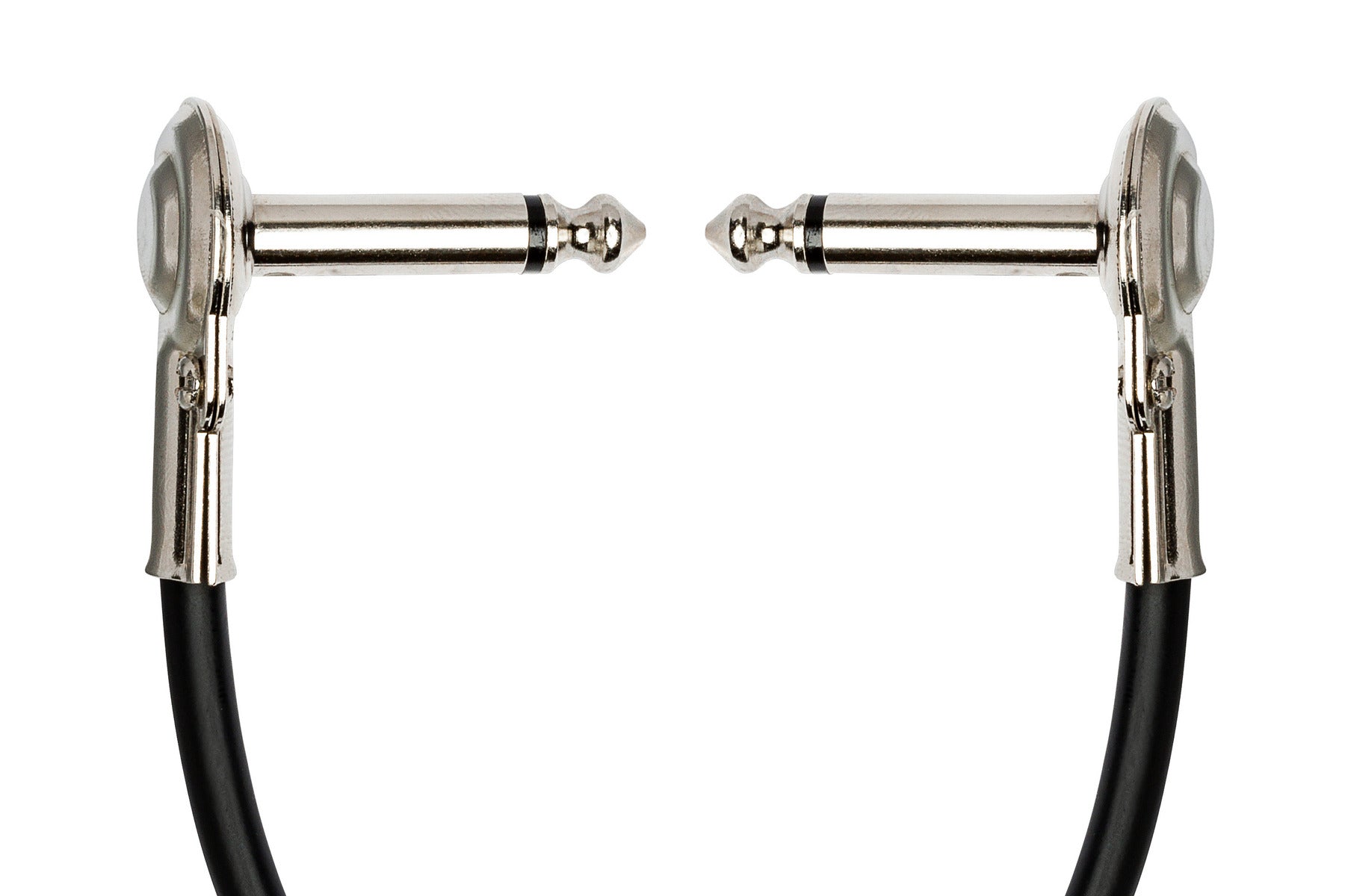 The Hosa IRG100.5 Guitar Patch Cable, Low-Profile Right-Angle To Same, 6 In / 15Cm