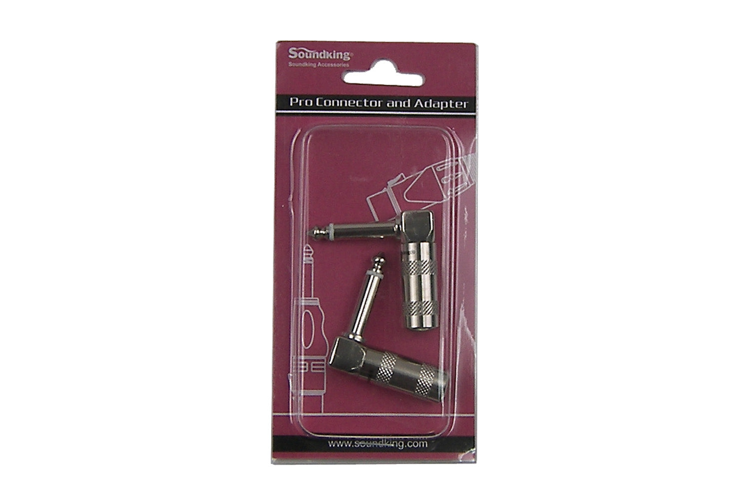 SoundKing JACKRA - Pair of Jack TS male right angle plugs