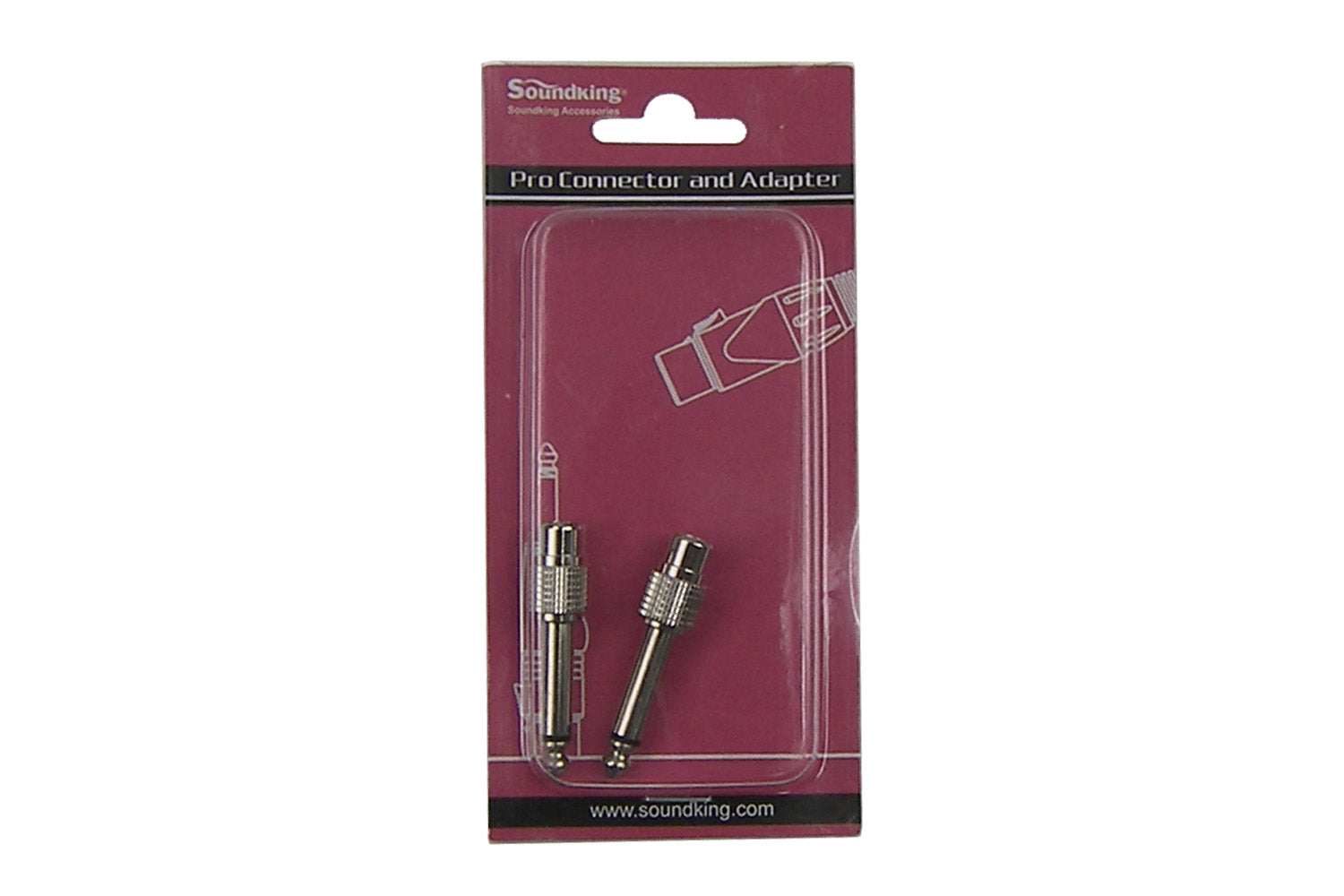 SoundKing JRCAF - Pair of Jack Male to RCA female adaptors