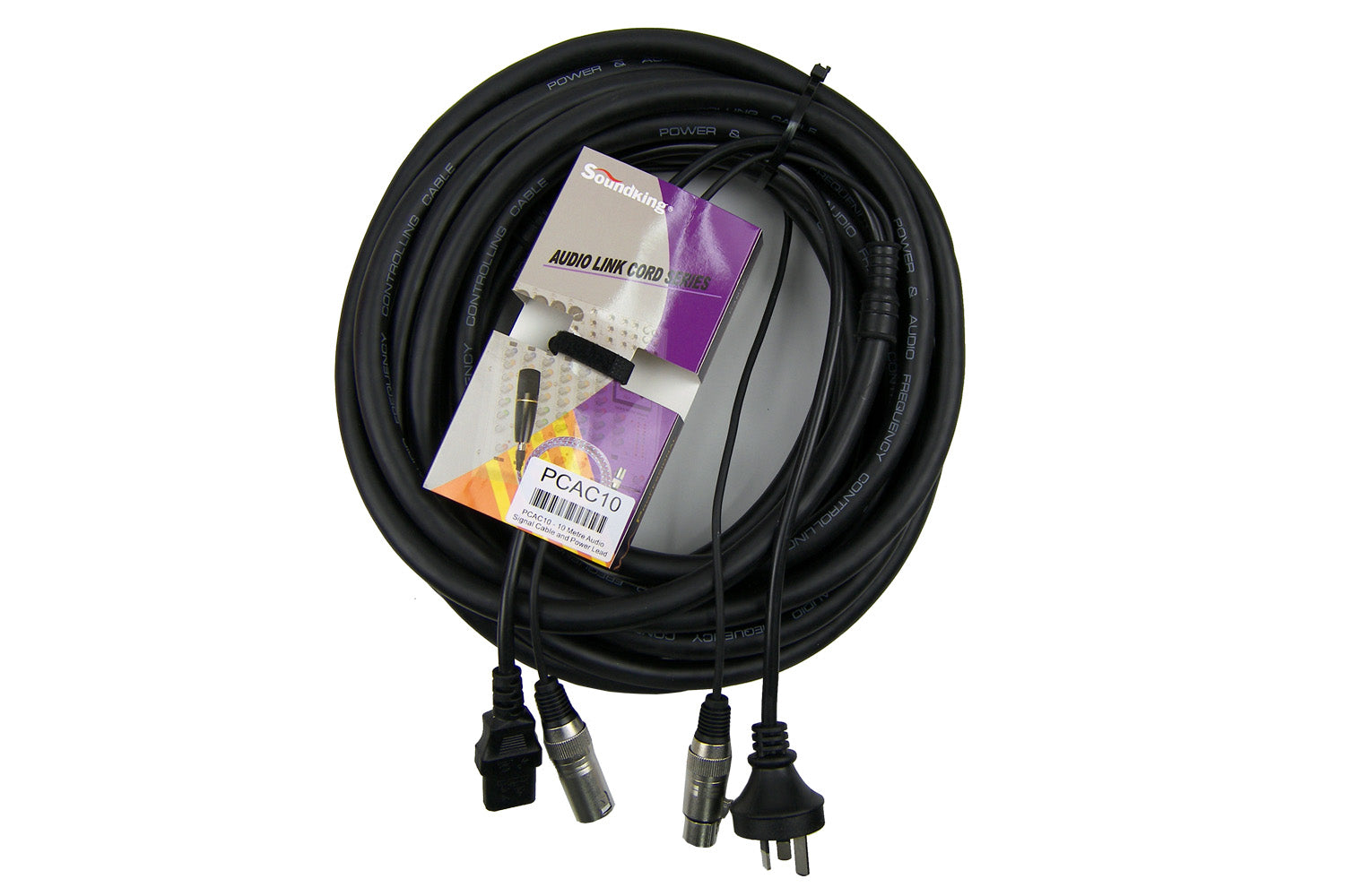 SoundKing PCAC10 - 10 Metre Audio Signal Cable and Power Lead