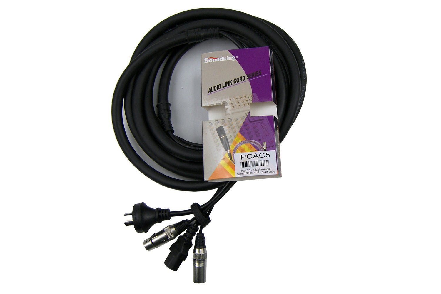 SoundKing PCAC5 - 5 Metre Audio Signal Cable and Power Lead