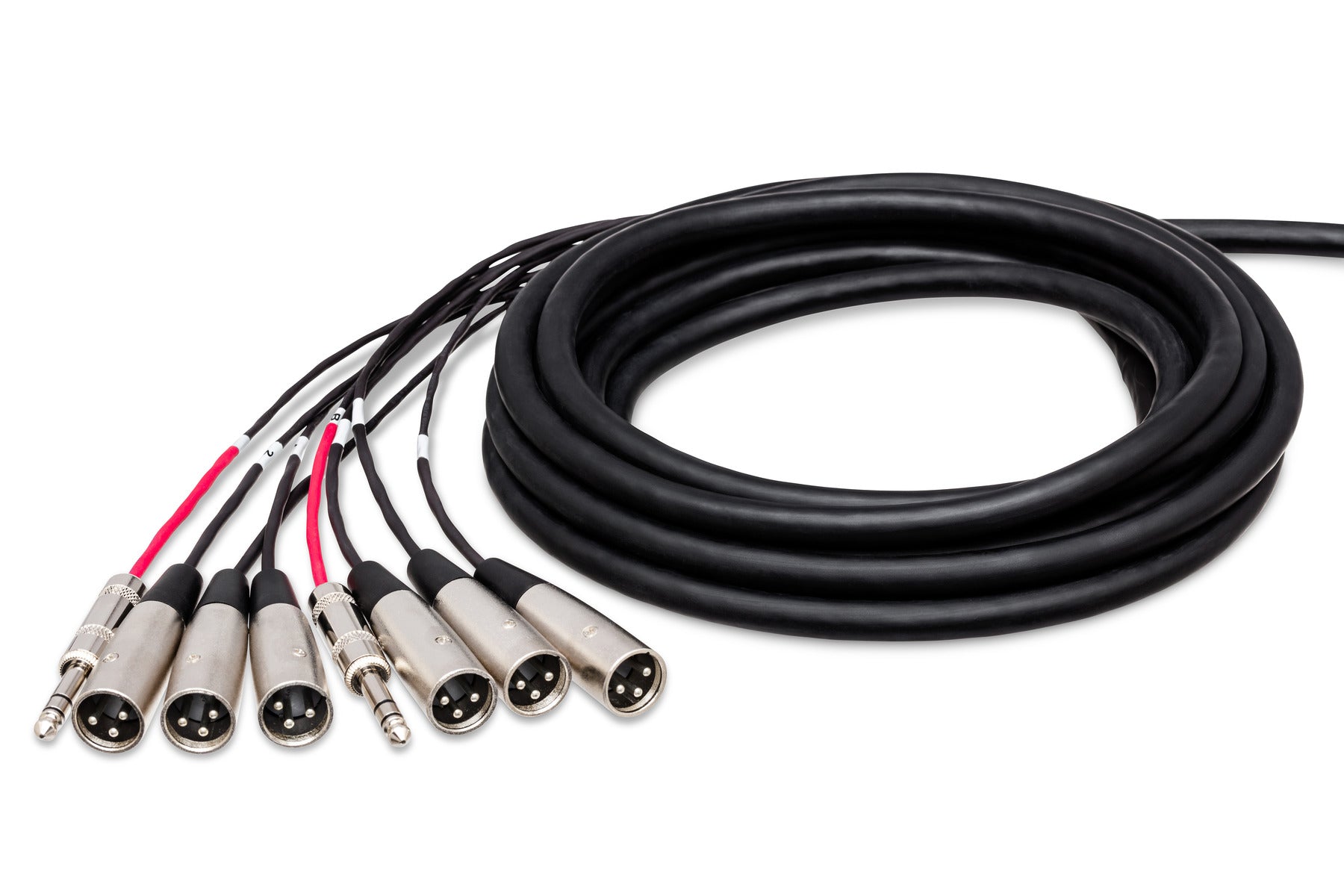 Hosa SH6X250 Pro-Conex Little Bro' Sub Snake,  6 X XLR Sends And 2 X 1/4 In TRS Returns, 50 Ft / 15M