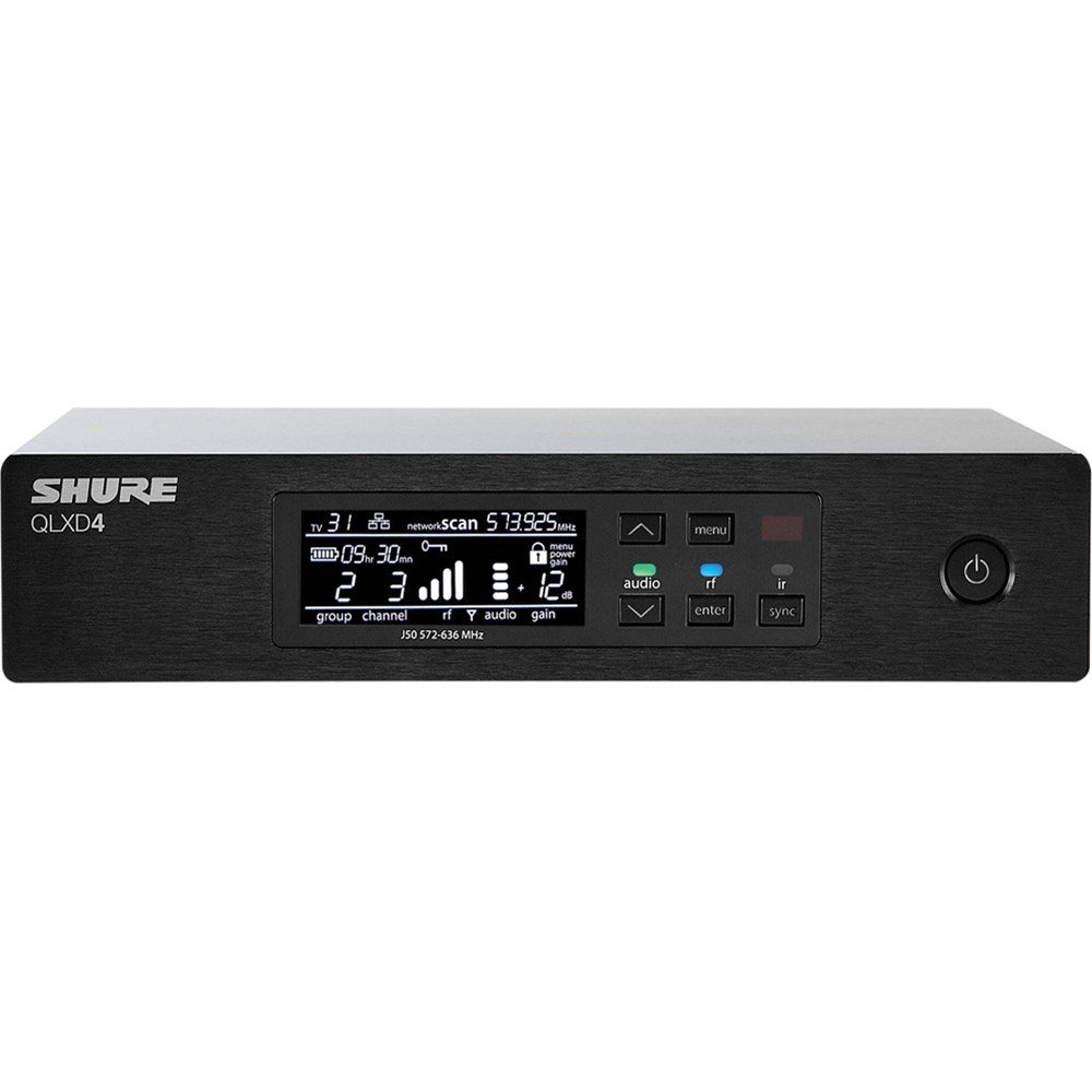 Shure QLXD4H53 Wireless Digital Receiver (H53 = 534-598MHz)