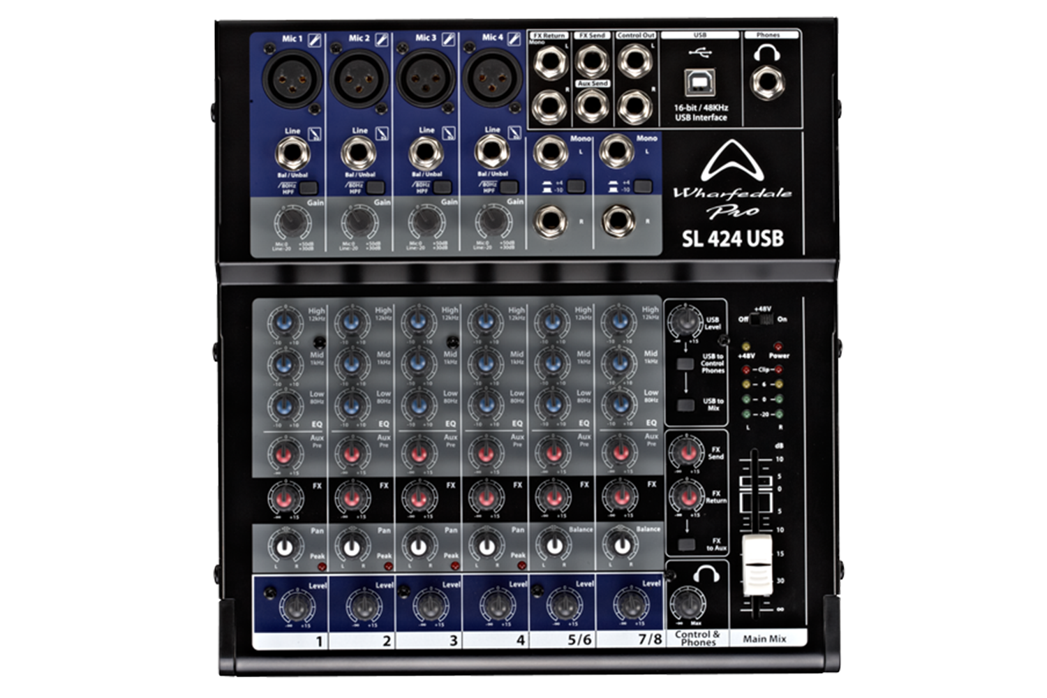 Wharfedale Pro SL424USB - 4 channel Mixing Console