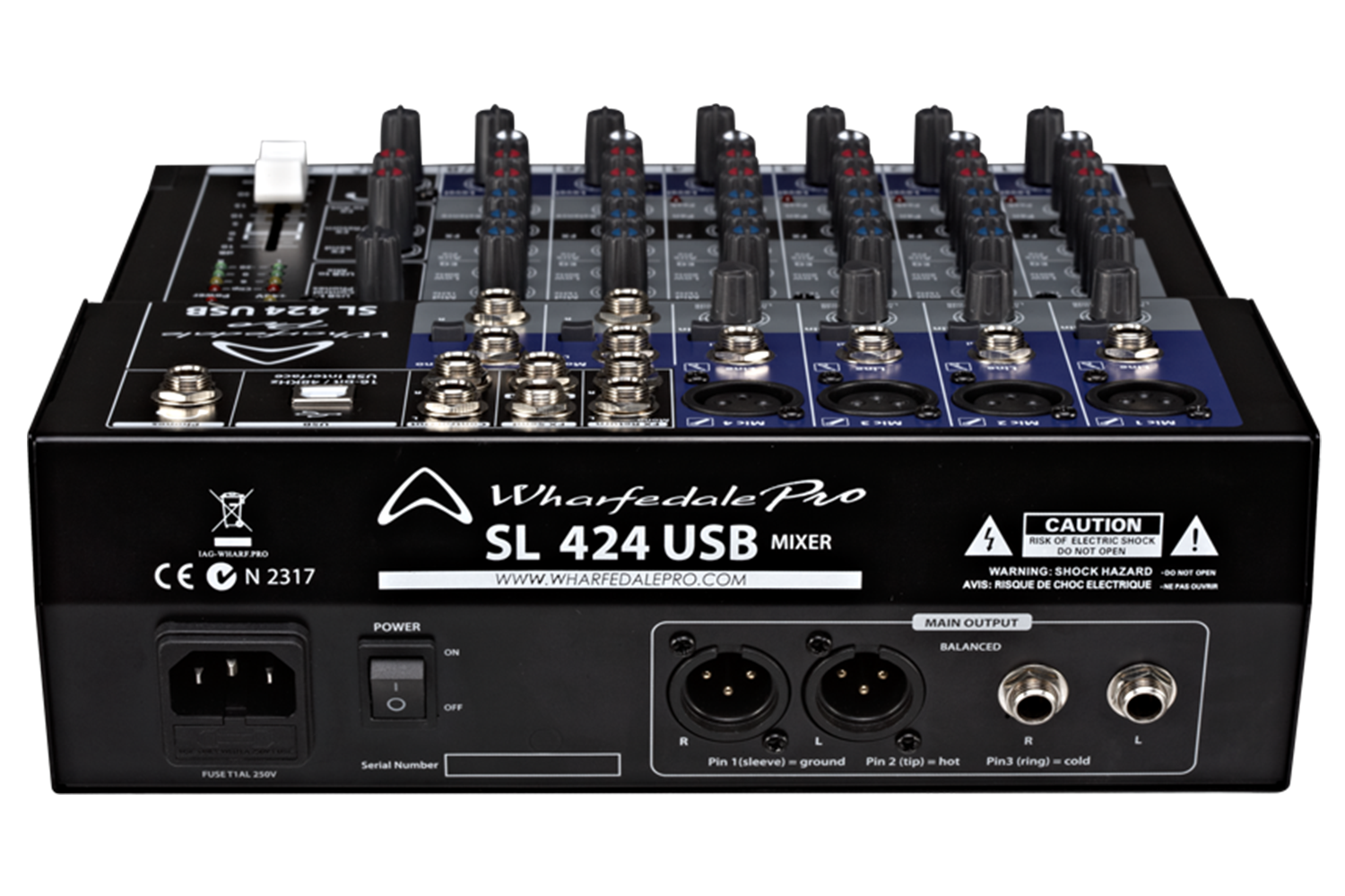 Wharfedale Pro SL424USB - 4 channel Mixing Console