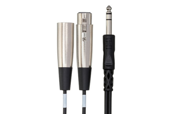 Hosa Insert Cable 1/4 in TRS to XLR3M and XLR3F - SRC200