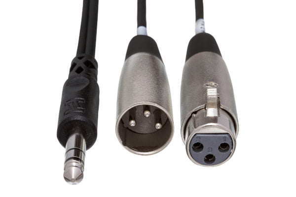 Hosa Insert Cable 1/4 in TRS to XLR3M and XLR3F - SRC200